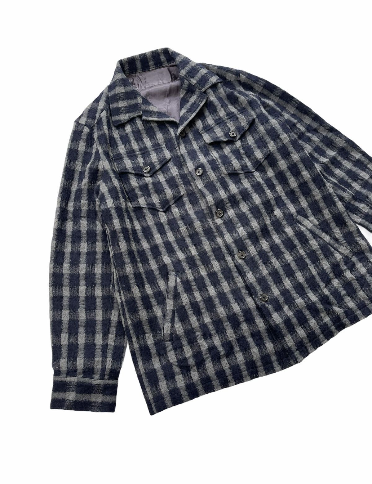 Yohji Yamamoto Ys For Men Checked Jacket Size US L / EU 52-54 / 3 - 6 Thumbnail