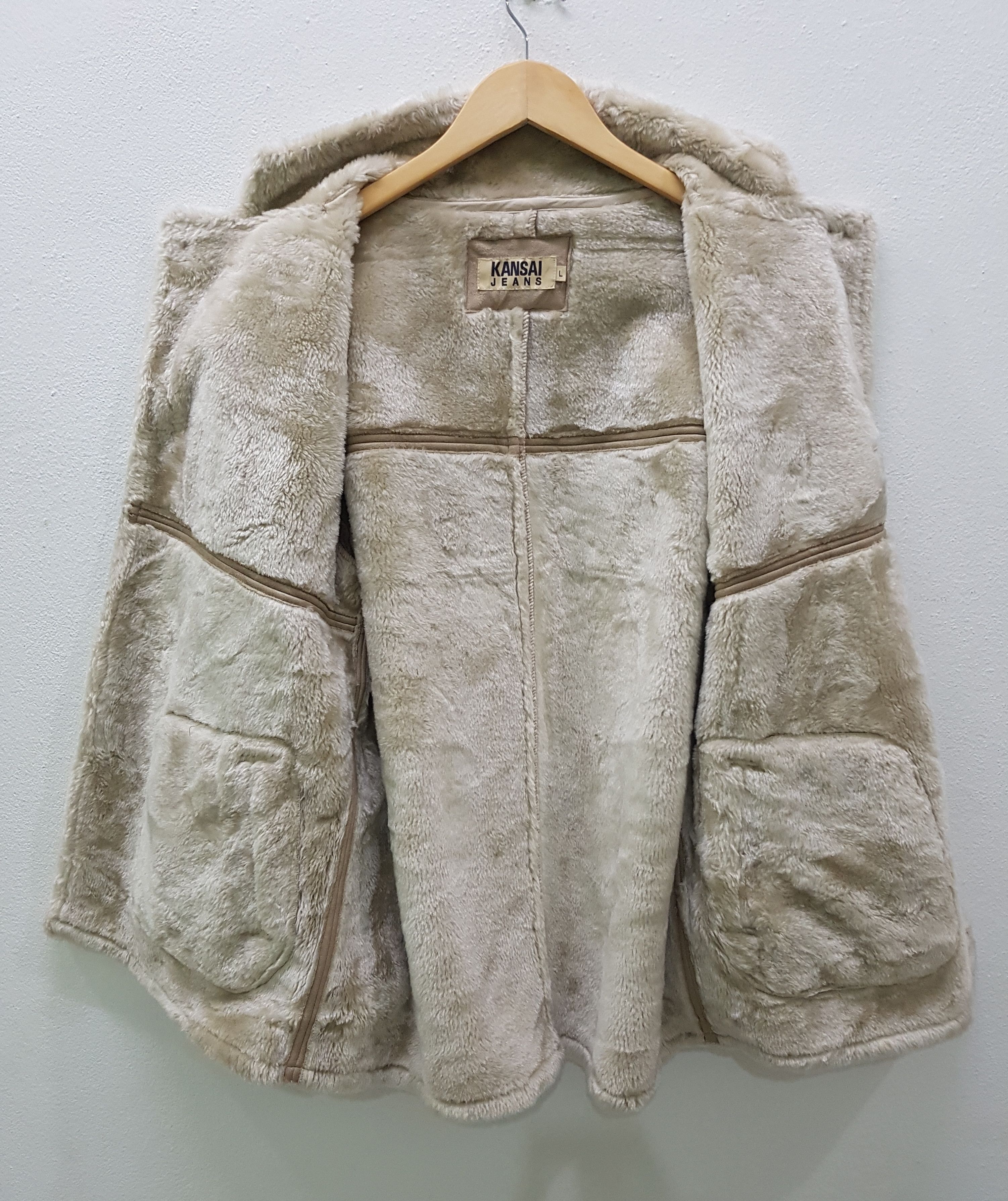 Kansai Yamamoto Vintage Kansai Jeans Velvet Button Down Jacket Size US L / EU 52-54 / 3 - 4 Thumbnail
