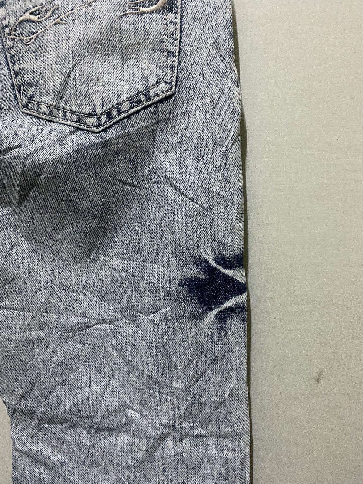 Japanese Brand Of The Neige Acid Wash Flare Jeans Size US 32 / EU 48 - 12 Thumbnail