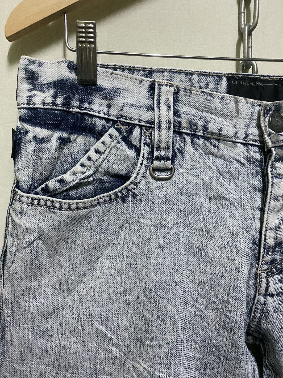 Japanese Brand Of The Neige Acid Wash Flare Jeans Size US 32 / EU 48 - 2 Thumbnail