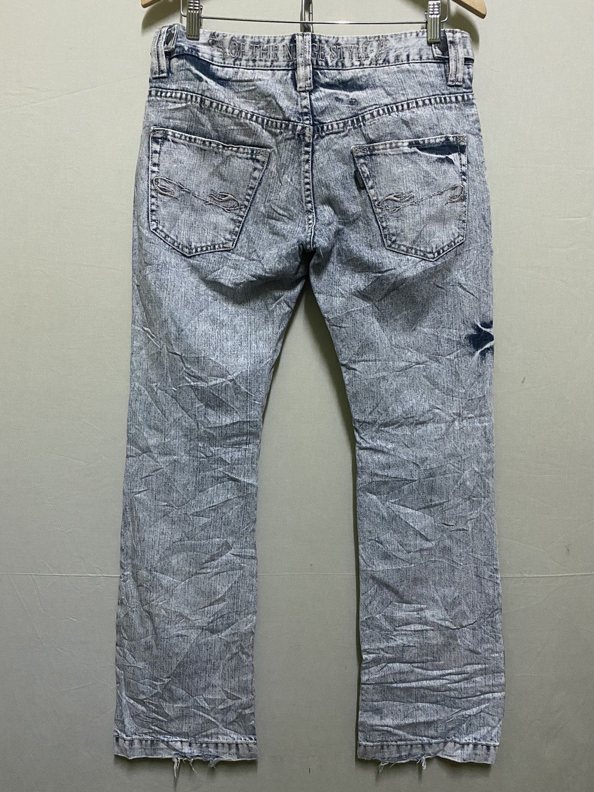 Japanese Brand Of The Neige Acid Wash Flare Jeans Size US 32 / EU 48 - 8 Thumbnail
