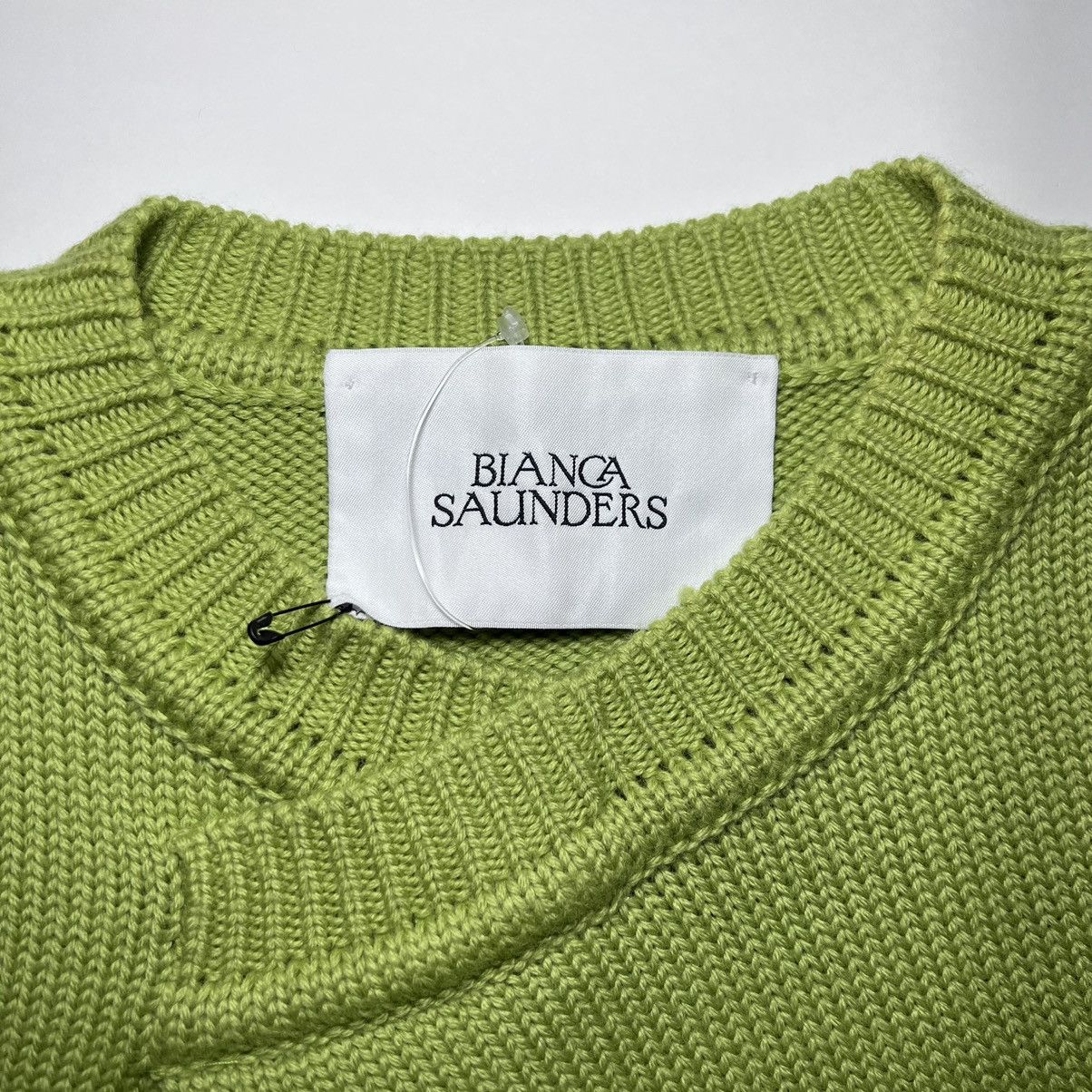 Bianca Saunders Bianca Saunders Tun Over Knit Jumper in Muted Lime Size US S / EU 44-46 / 1 - 3 Thumbnail