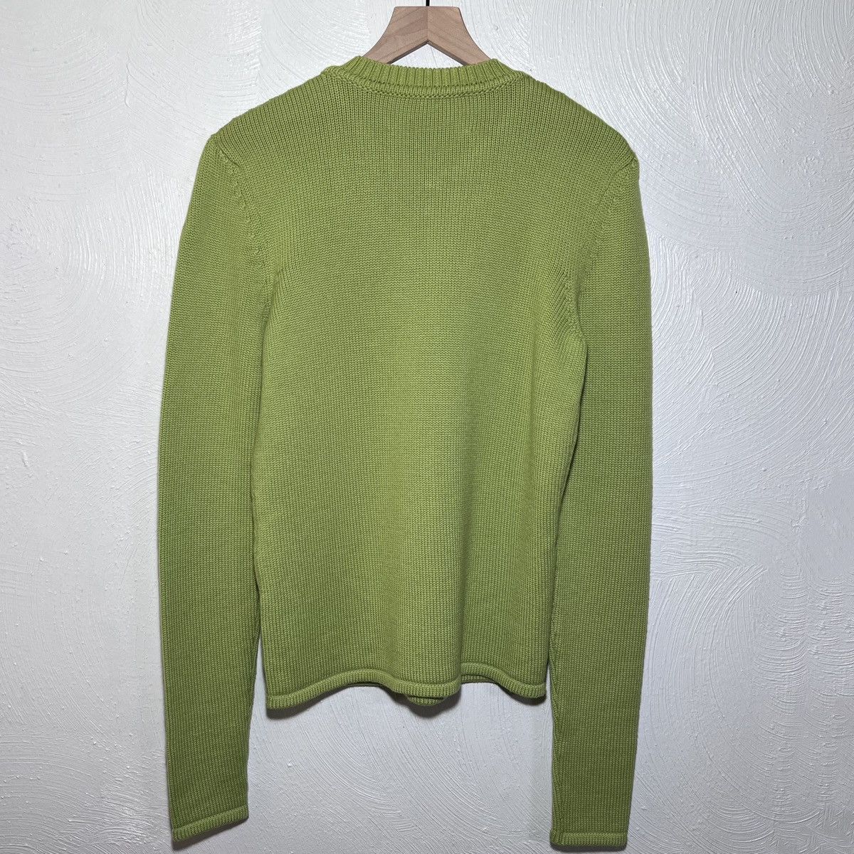 Bianca Saunders Bianca Saunders Tun Over Knit Jumper in Muted Lime Size US S / EU 44-46 / 1 - 2 Thumbnail