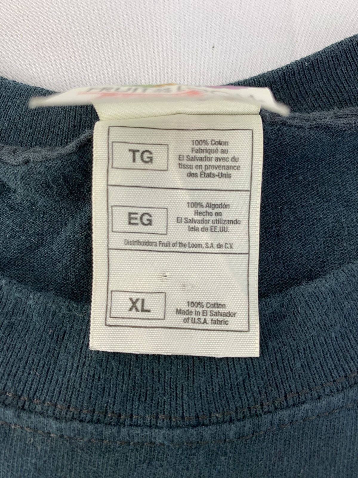 Fruit Of The Loom 90s Y2K El Capone Real Gangster American Mafia Big Logo Tee Size US XL / EU 56 / 4 - 6 Thumbnail