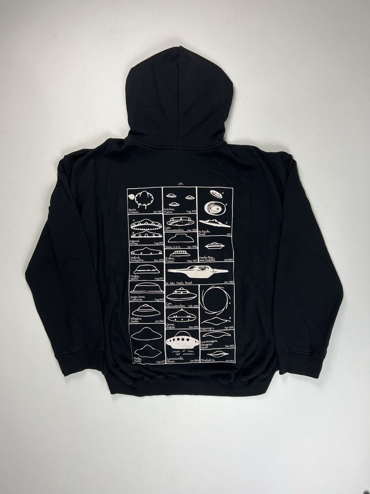 image of Myth Vetements Ss18 Ufo Hoodie in Black, Men's (Size Small)