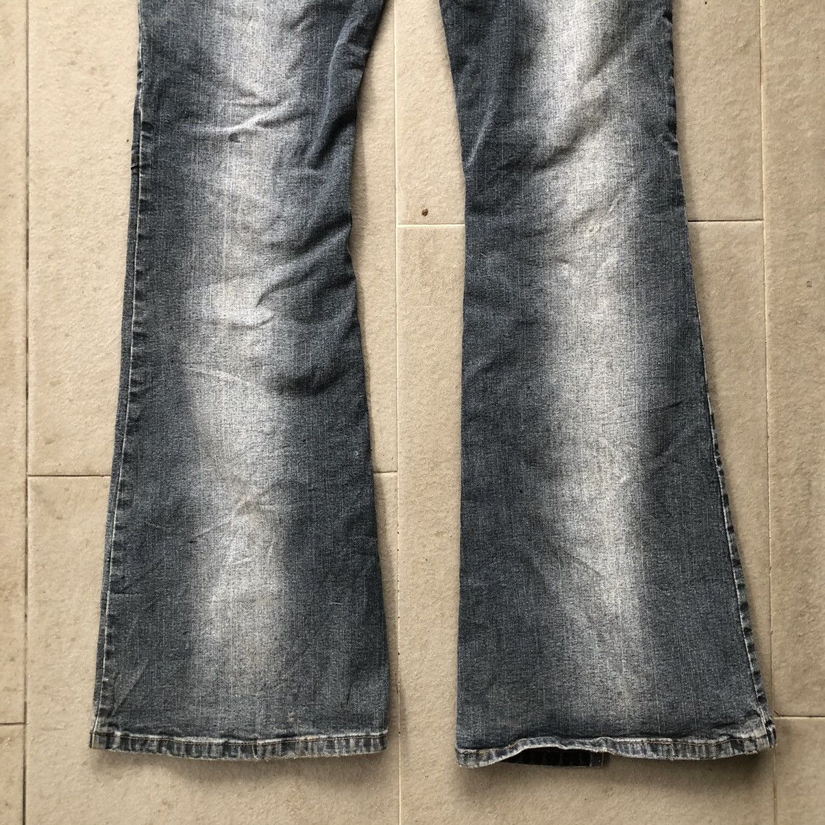 Designer Rare🔥y2k hybrid flared stretch jeans by Muad jeans Size 31" - 13 Thumbnail