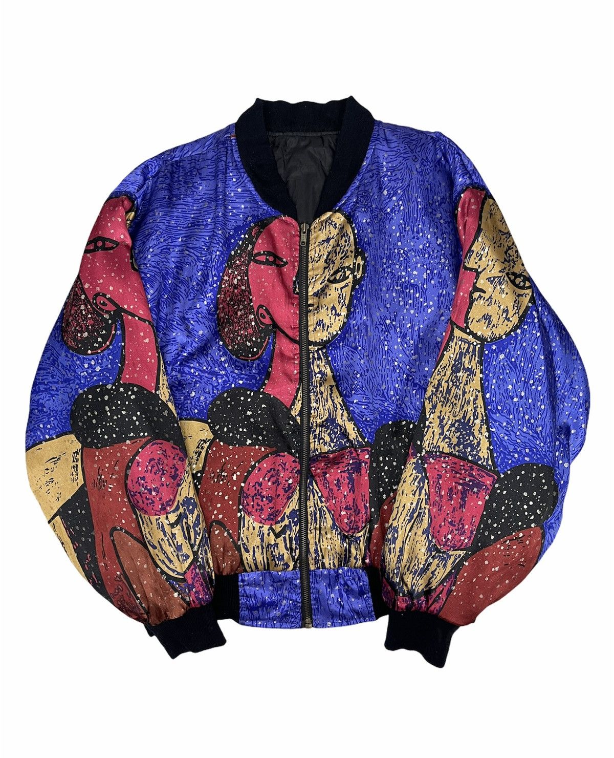 Vintage Vintage Picasso Bomber Jacket Size US XL / EU 56 / 4 - 2 Thumbnail