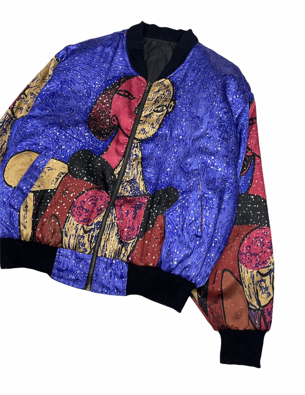 Vintage Vintage Picasso Bomber Jacket Size US XL / EU 56 / 4 - 4 Thumbnail