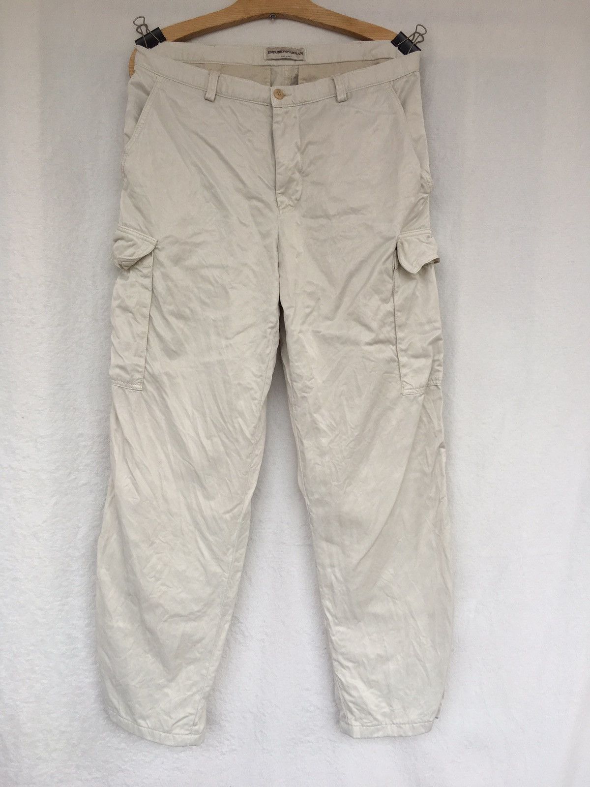 Emporio Armani cream pant Size US 30 / EU 46 - 1 Thumbnail