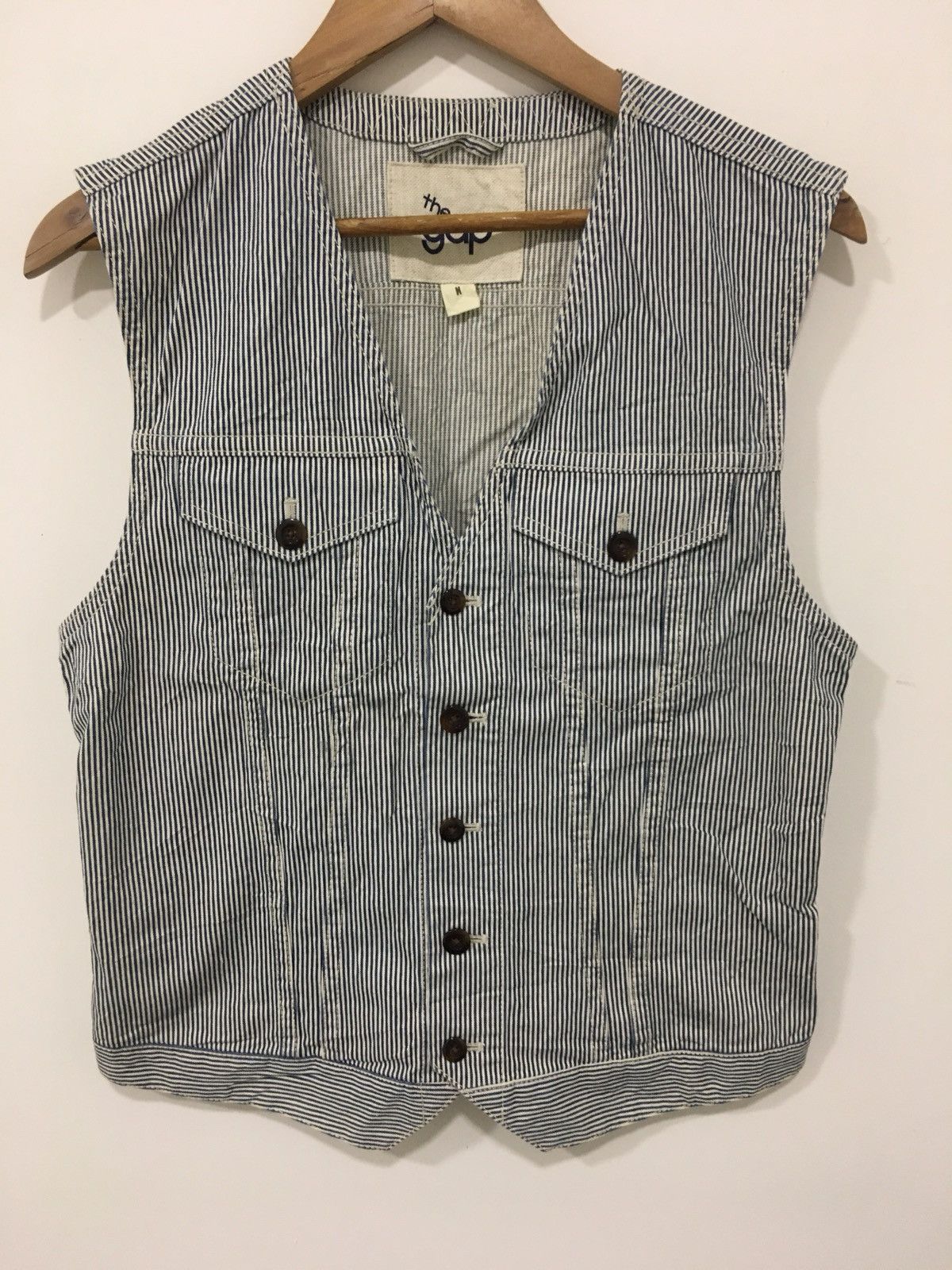 Gap × Vintage stripe denim Size US M / EU 48-50 / 2 - 1 Thumbnail