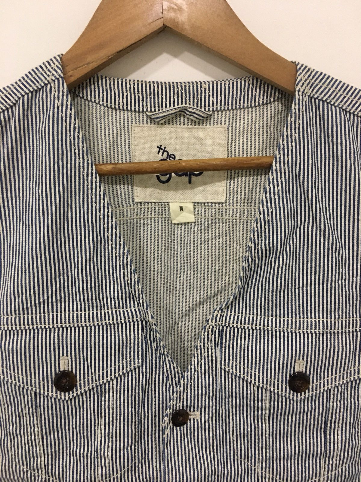 Gap × Vintage stripe denim Size US M / EU 48-50 / 2 - 2 Thumbnail