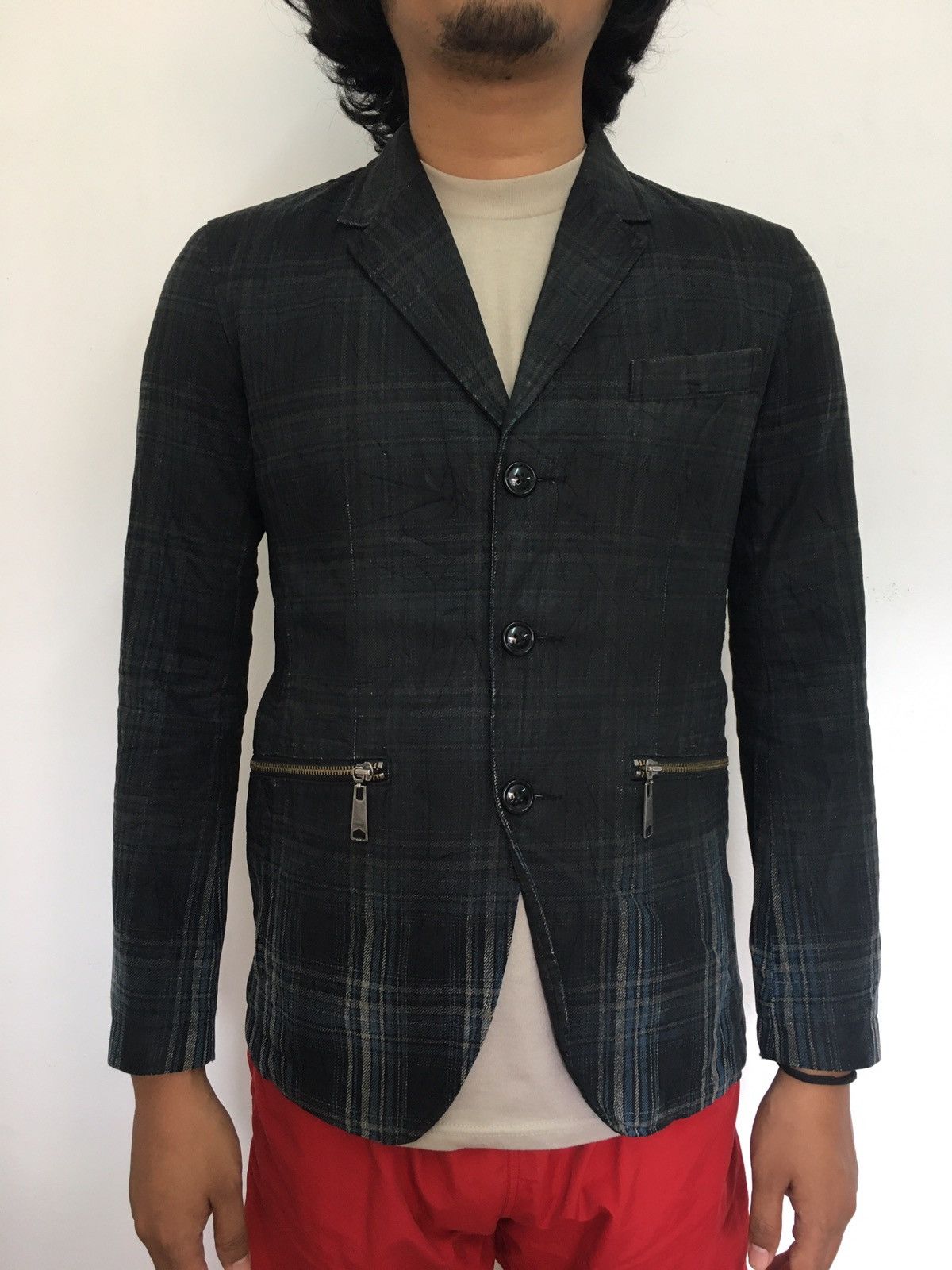 Levi's × Levi's Made & Crafted × Levi's Vintage Clothing black wax blue tartan coat Size US M / EU 48-50 / 2 - 11 Thumbnail