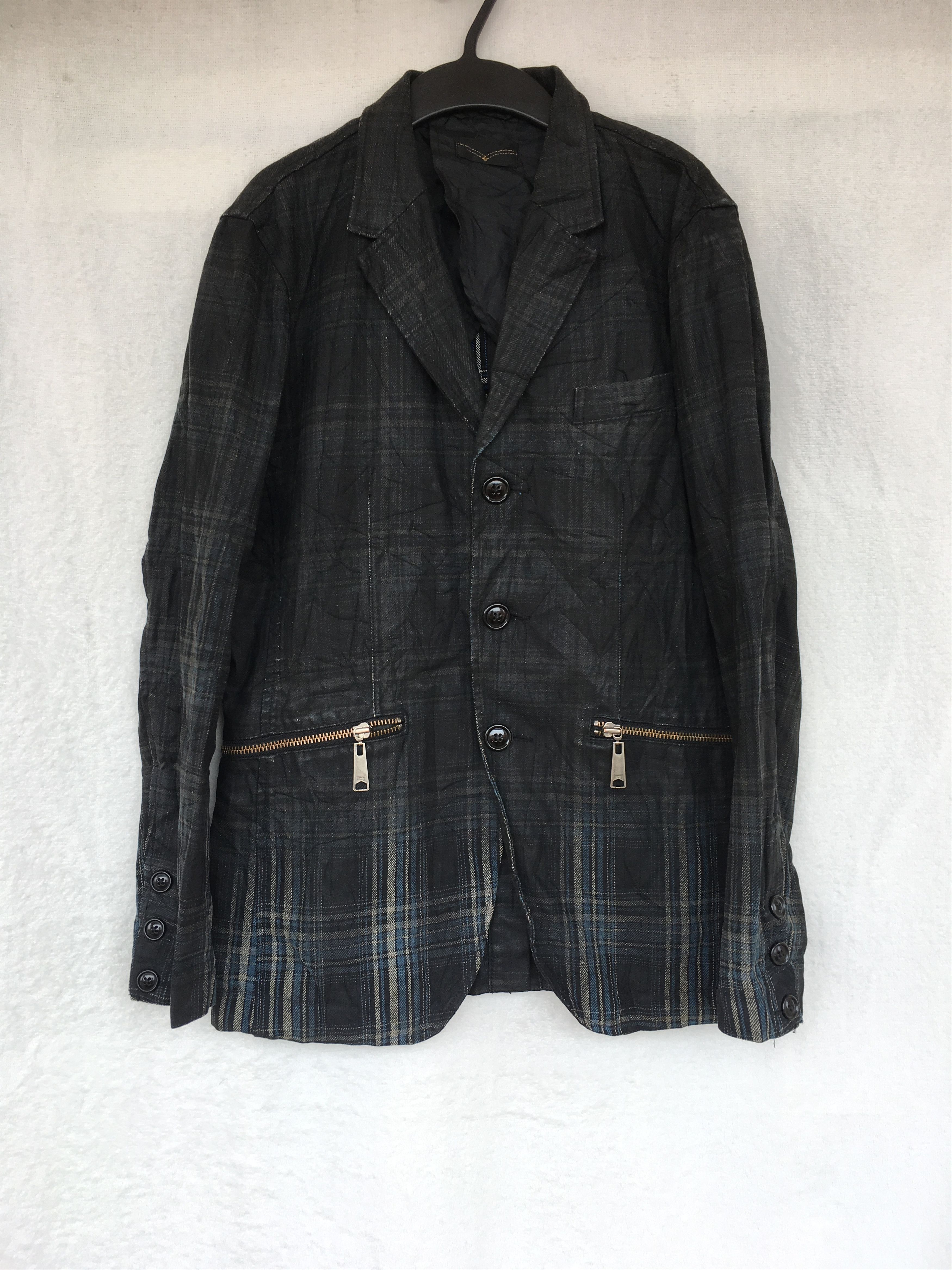Levi's × Levi's Made & Crafted × Levi's Vintage Clothing black wax blue tartan coat Size US M / EU 48-50 / 2 - 1 Thumbnail