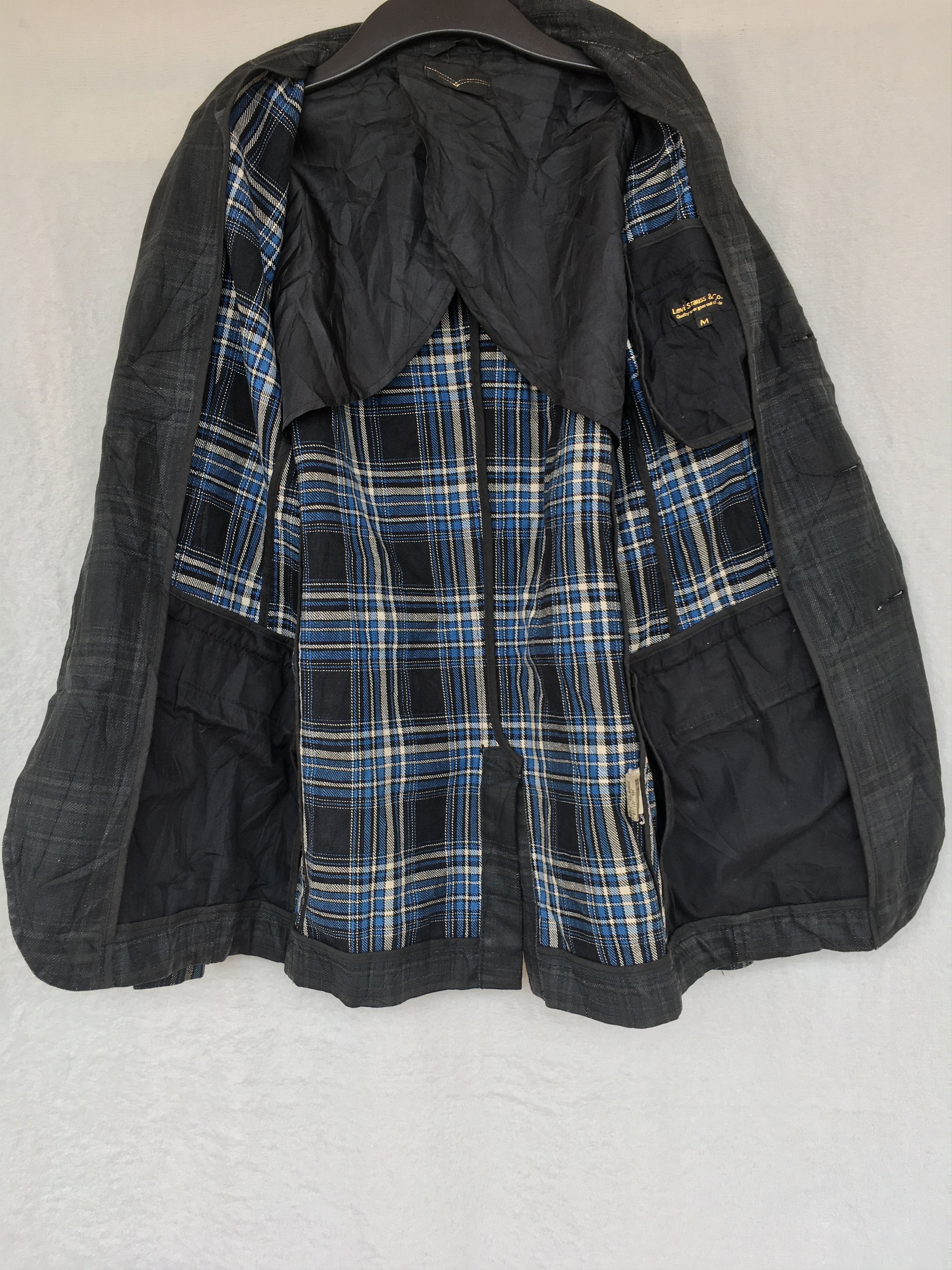 Levi's × Levi's Made & Crafted × Levi's Vintage Clothing black wax blue tartan coat Size US M / EU 48-50 / 2 - 9 Thumbnail