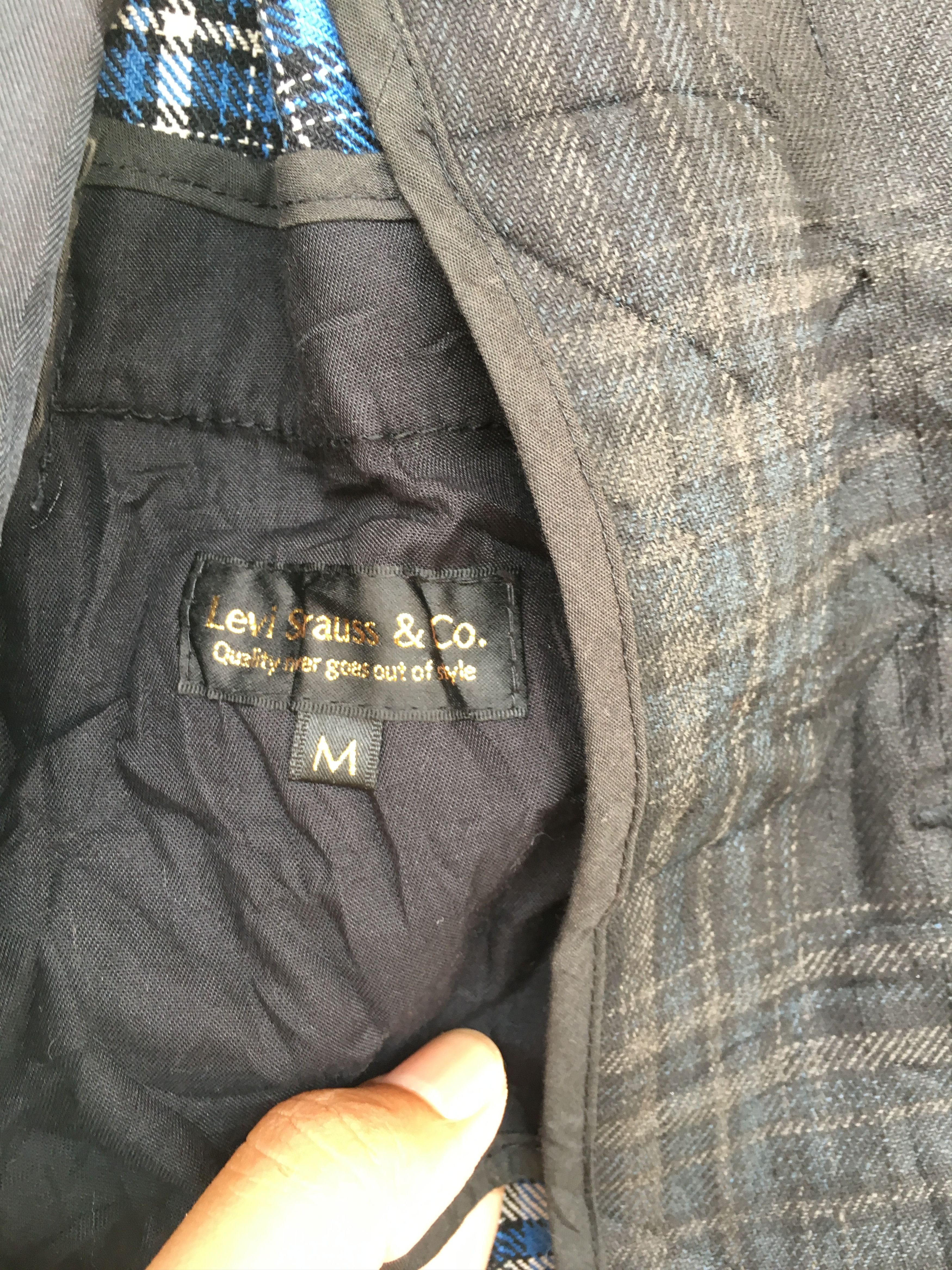 Levi's × Levi's Made & Crafted × Levi's Vintage Clothing black wax blue tartan coat Size US M / EU 48-50 / 2 - 10 Thumbnail