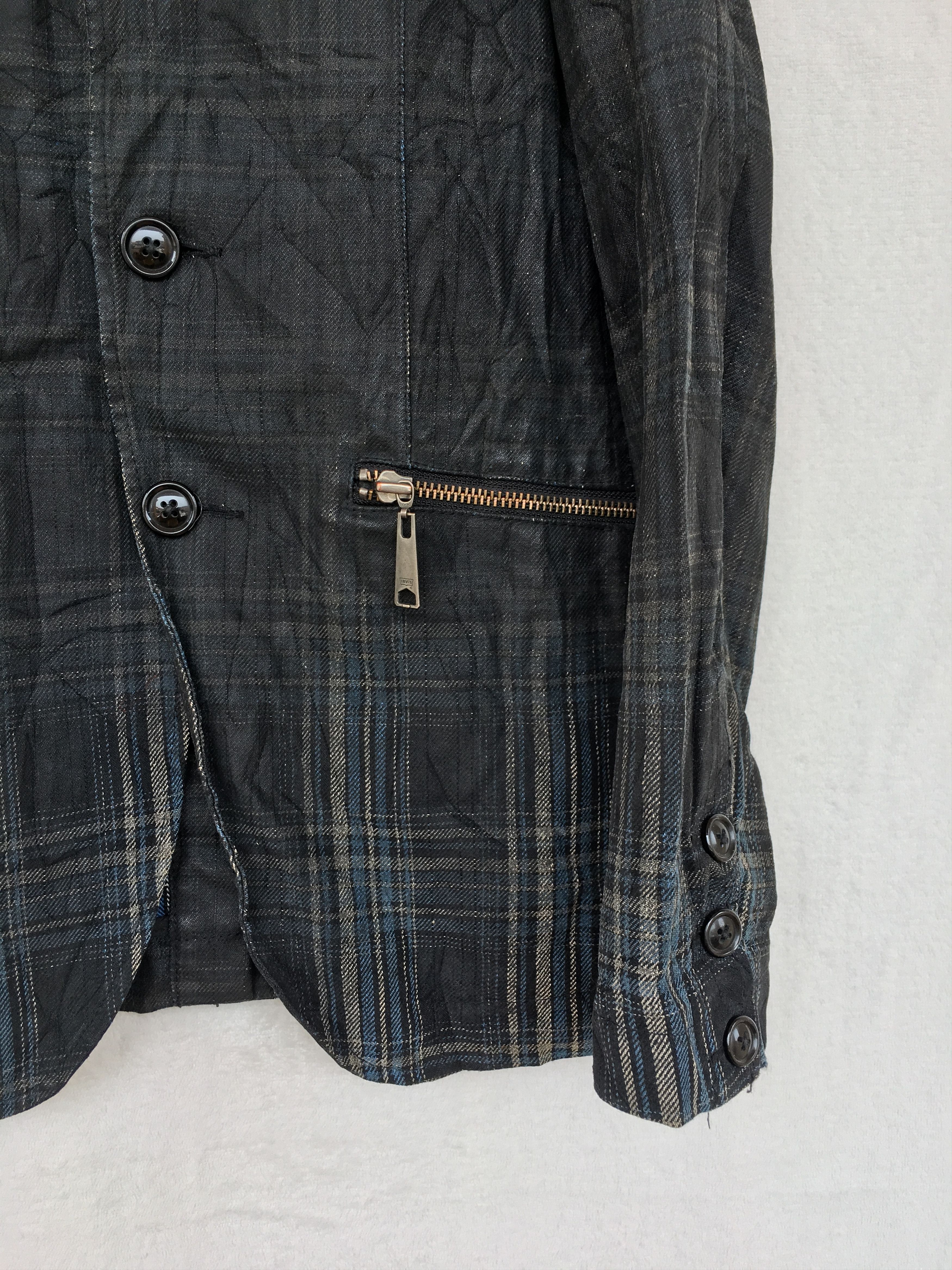 Levi's × Levi's Made & Crafted × Levi's Vintage Clothing black wax blue tartan coat Size US M / EU 48-50 / 2 - 4 Thumbnail