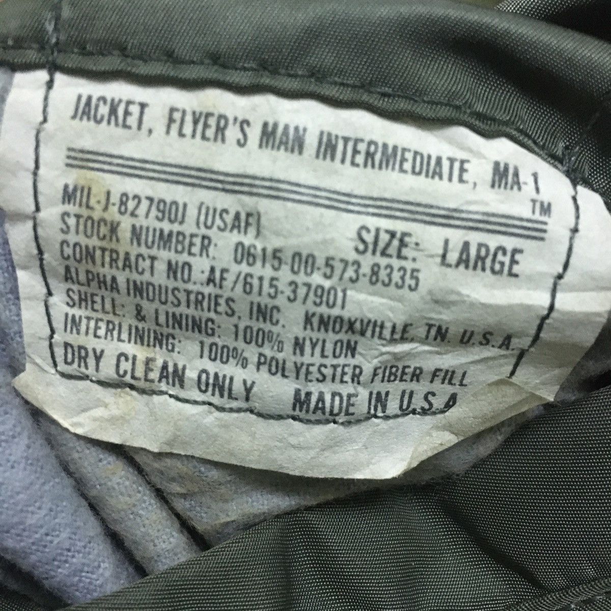 Alpha Industries MA-1 jacket Size US L / EU 52-54 / 3 - 9 Thumbnail