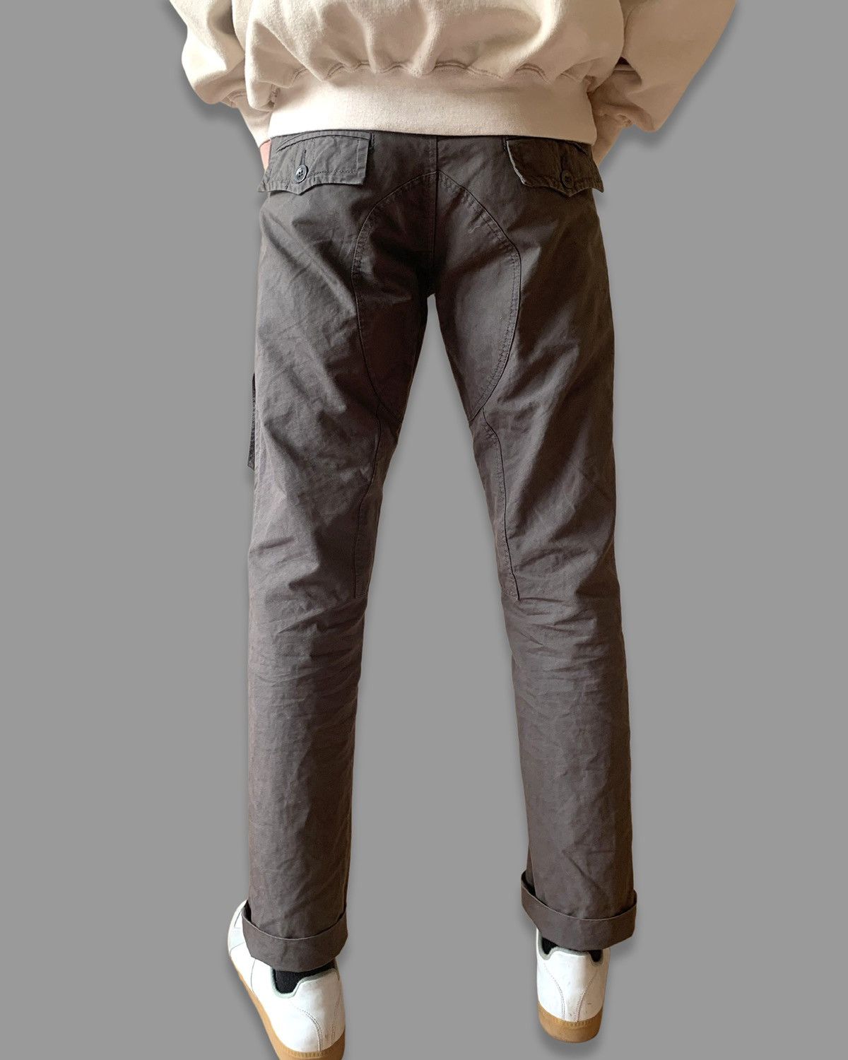 Messagerie Messagerie Metallic Cotton Cargo Pants Size US 29 - 4 Thumbnail