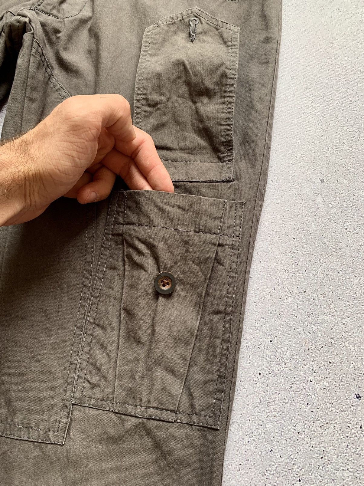 Messagerie Messagerie Metallic Cotton Cargo Pants Size US 29 - 8 Thumbnail