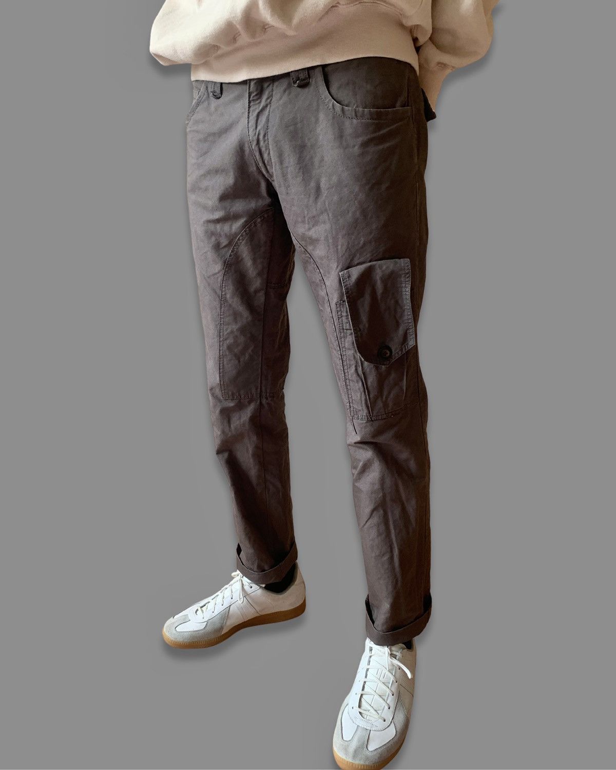 Messagerie Messagerie Metallic Cotton Cargo Pants Size US 29 - 2 Thumbnail