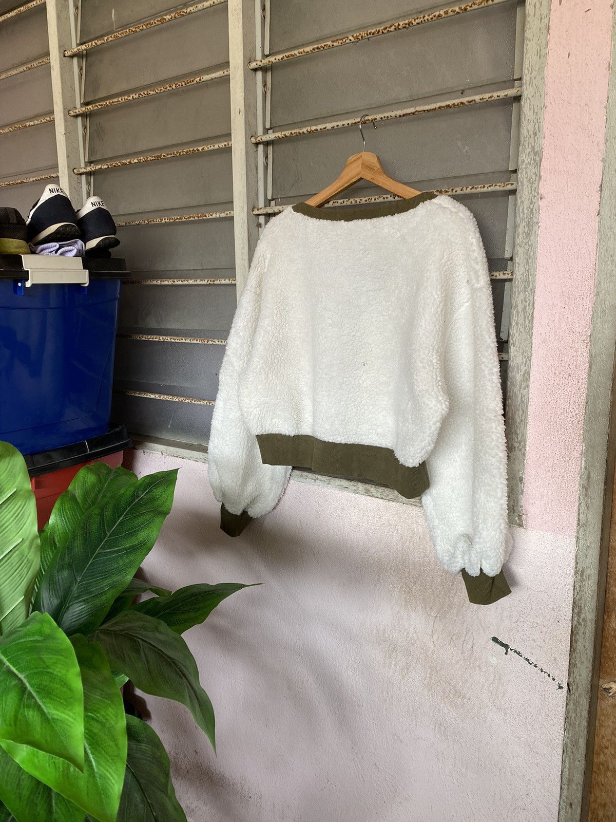 Japanese Brand AW Browny Sherpa Cropped Cardigan Size L / US 10 / IT 46 - 2 Thumbnail