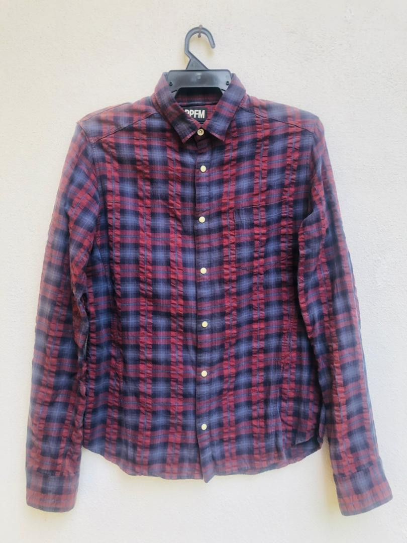 Image of Ppfm Japanese Designer Fasjion Style Long Sleeve, Men's (Size Medium)