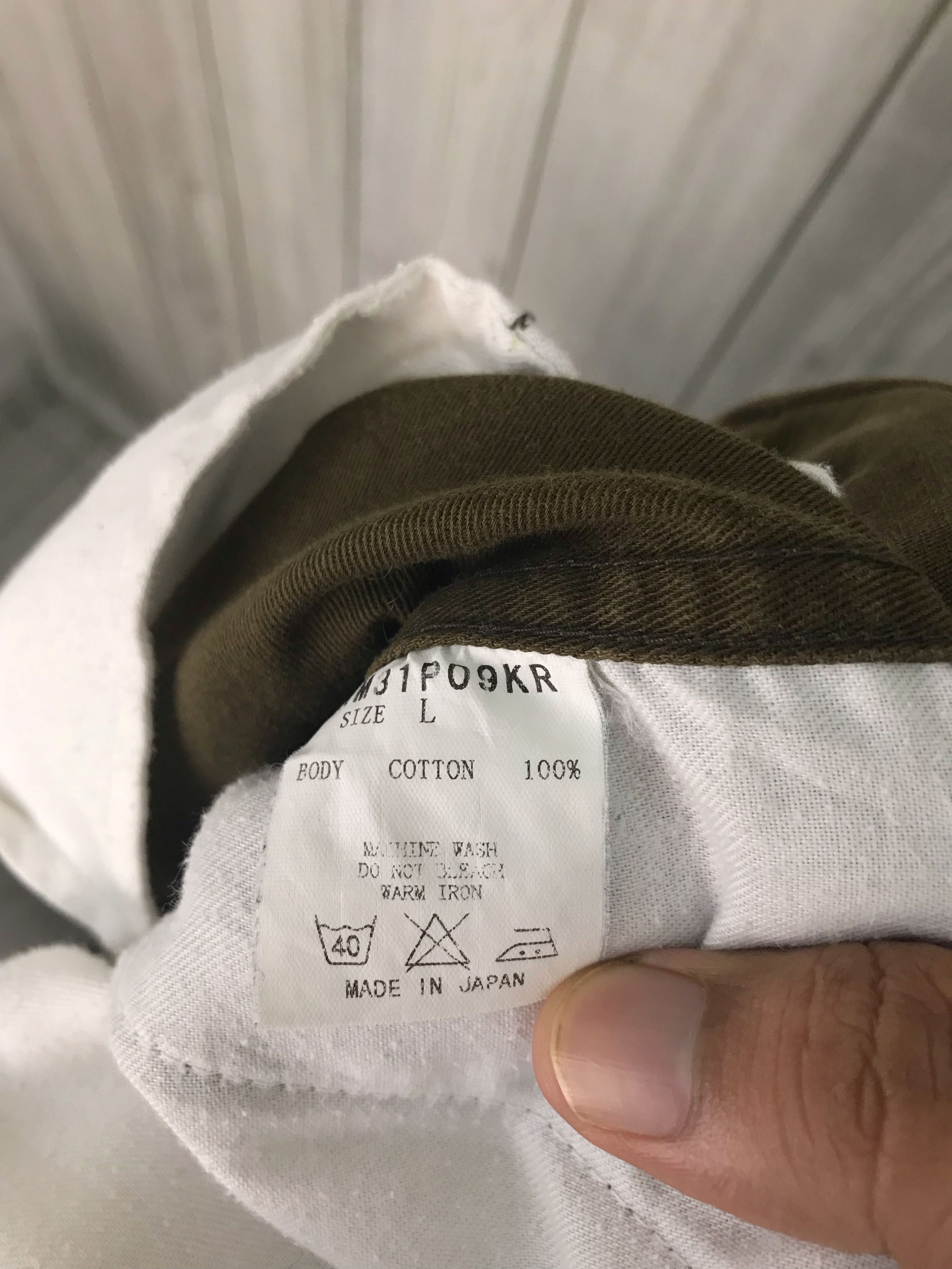 Le Grande Bleu (L.G.B.) Japanese Brand NANO UNIVERSE Cropped Military Trousers Pant Size US 32 / EU 48 - 15 Thumbnail