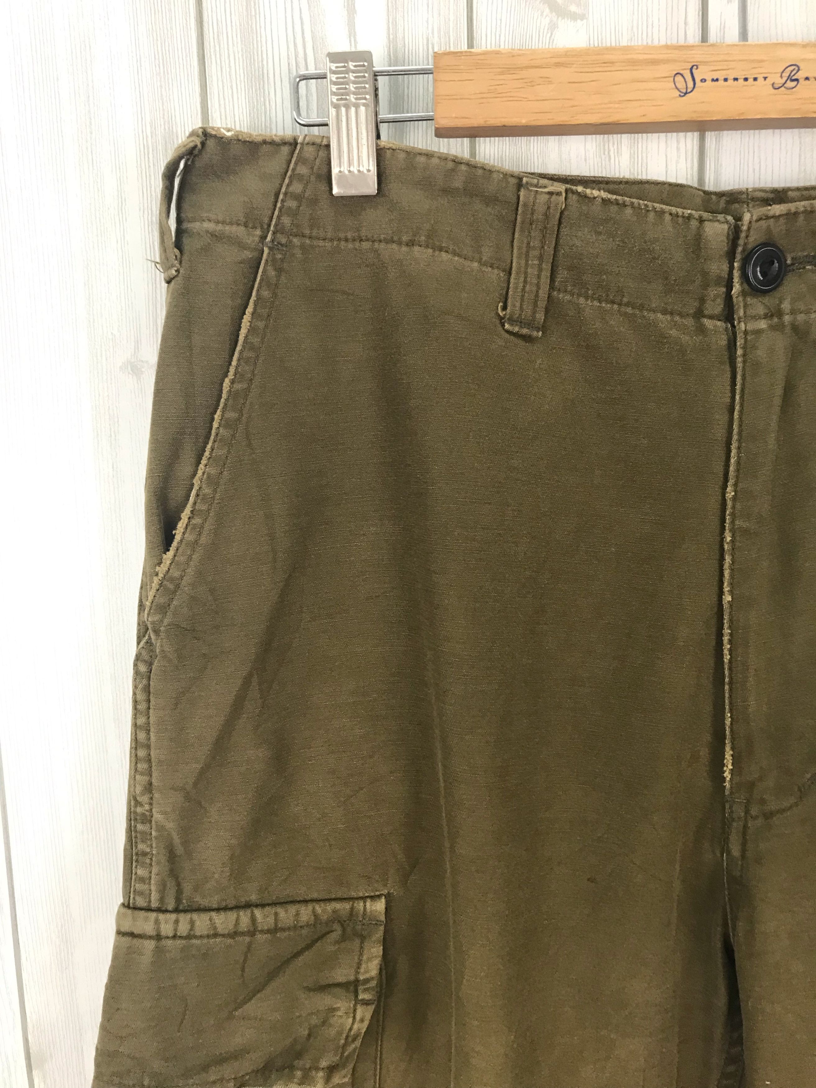 Le Grande Bleu (L.G.B.) Japanese Brand NANO UNIVERSE Cropped Military Trousers Pant Size US 32 / EU 48 - 3 Thumbnail