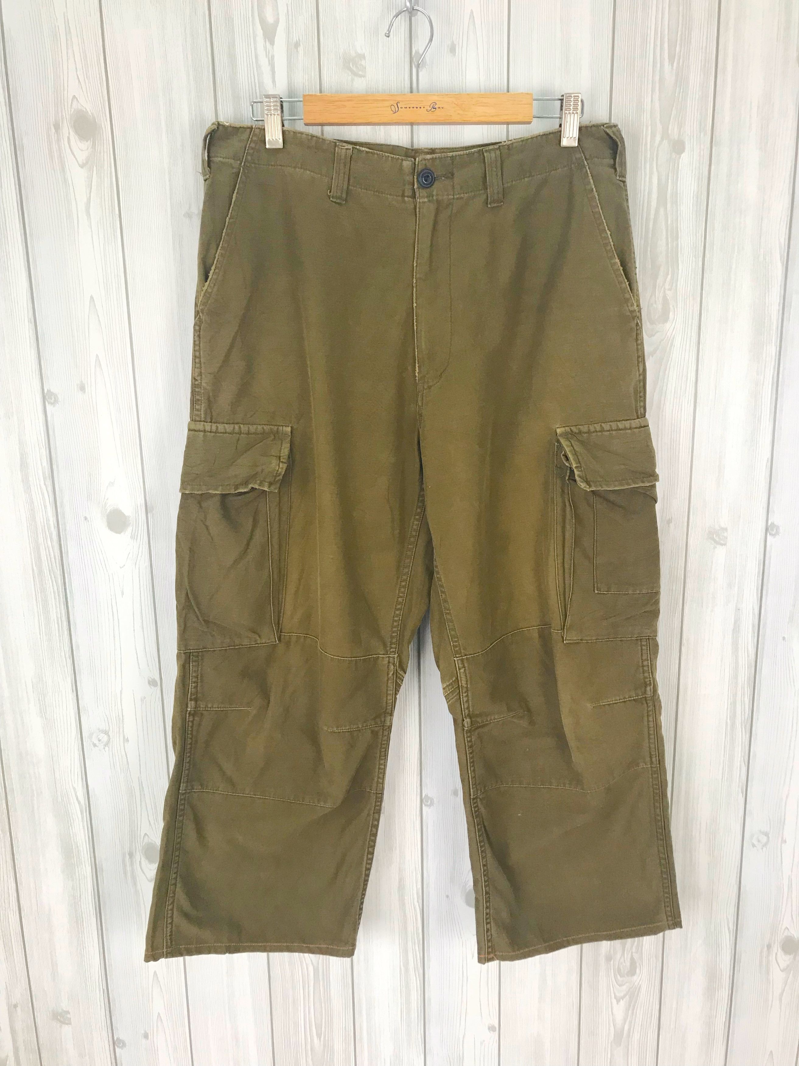 Le Grande Bleu (L.G.B.) Japanese Brand NANO UNIVERSE Cropped Military Trousers Pant Size US 32 / EU 48 - 2 Thumbnail
