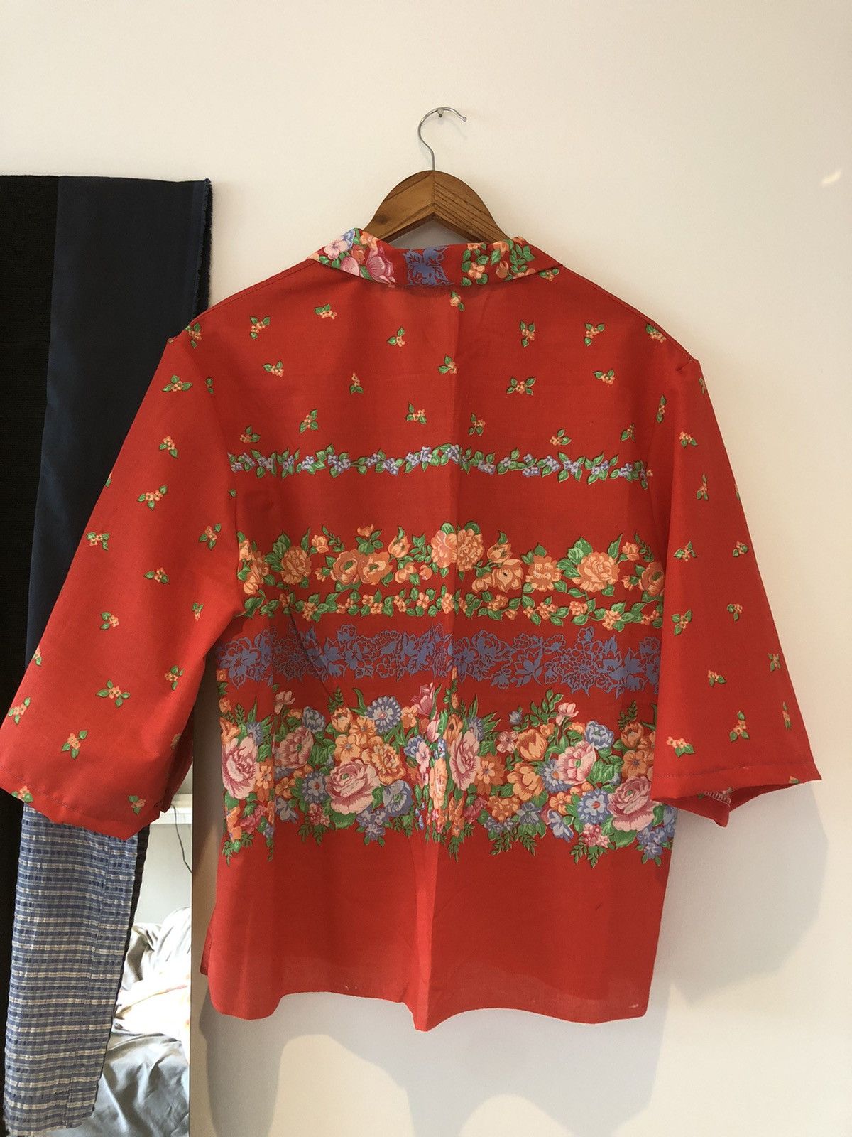 Chorley × Handmade Custom vintage hawaiian floral camp collar shirt sheer Size US L / EU 52-54 / 3 - 4 Thumbnail