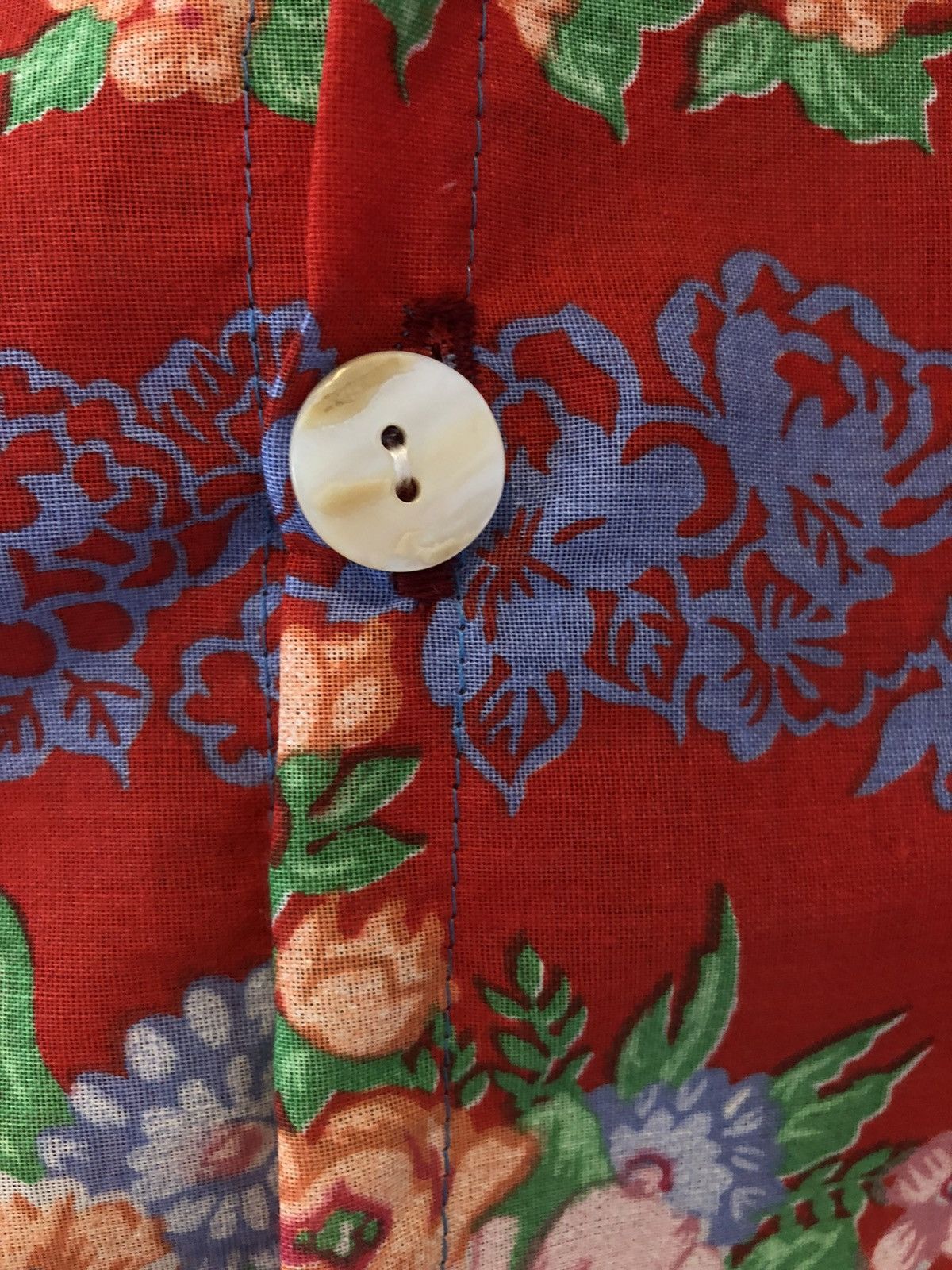 Chorley × Handmade Custom vintage hawaiian floral camp collar shirt sheer Size US L / EU 52-54 / 3 - 3 Thumbnail