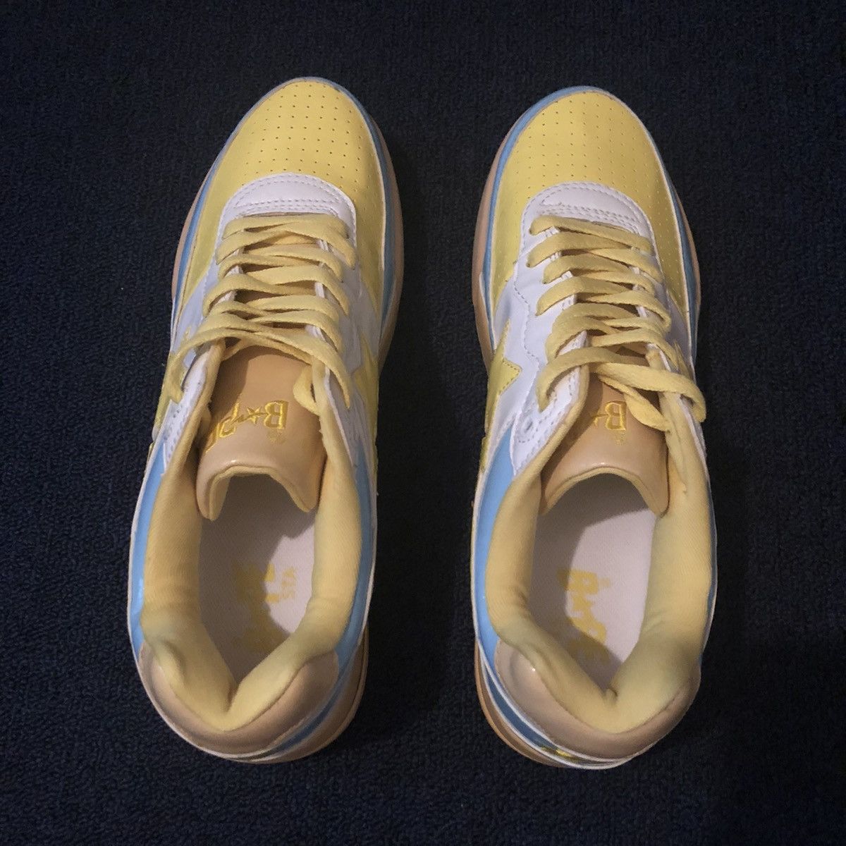 Bape × Nigo RARE OG A BATHING APE BAPESTA ROADSTA PATENT LEATHER SHOES Size US 11 / EU 44 - 4 Thumbnail