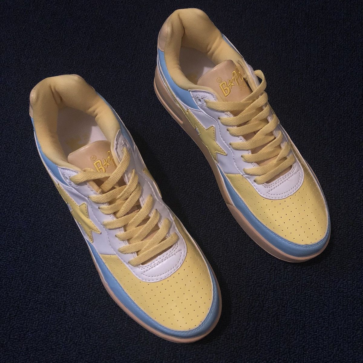 Bape × Nigo RARE OG A BATHING APE BAPESTA ROADSTA PATENT LEATHER SHOES Size US 11 / EU 44 - 2 Thumbnail