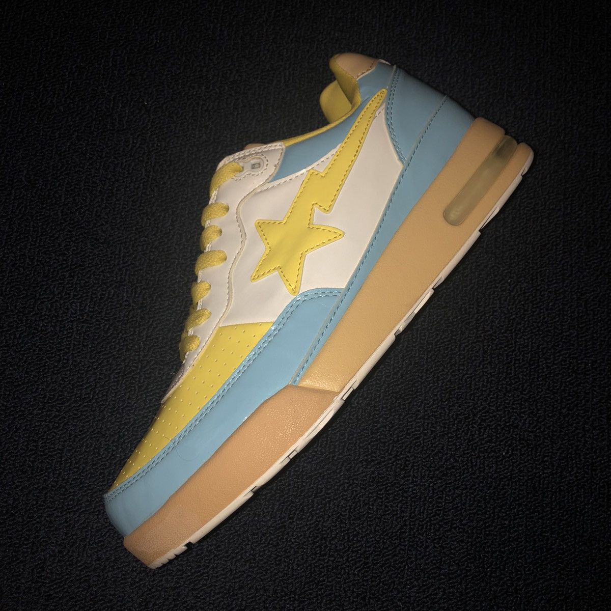 Bape × Nigo RARE OG A BATHING APE BAPESTA ROADSTA PATENT LEATHER SHOES Size US 11 / EU 44 - 9 Thumbnail