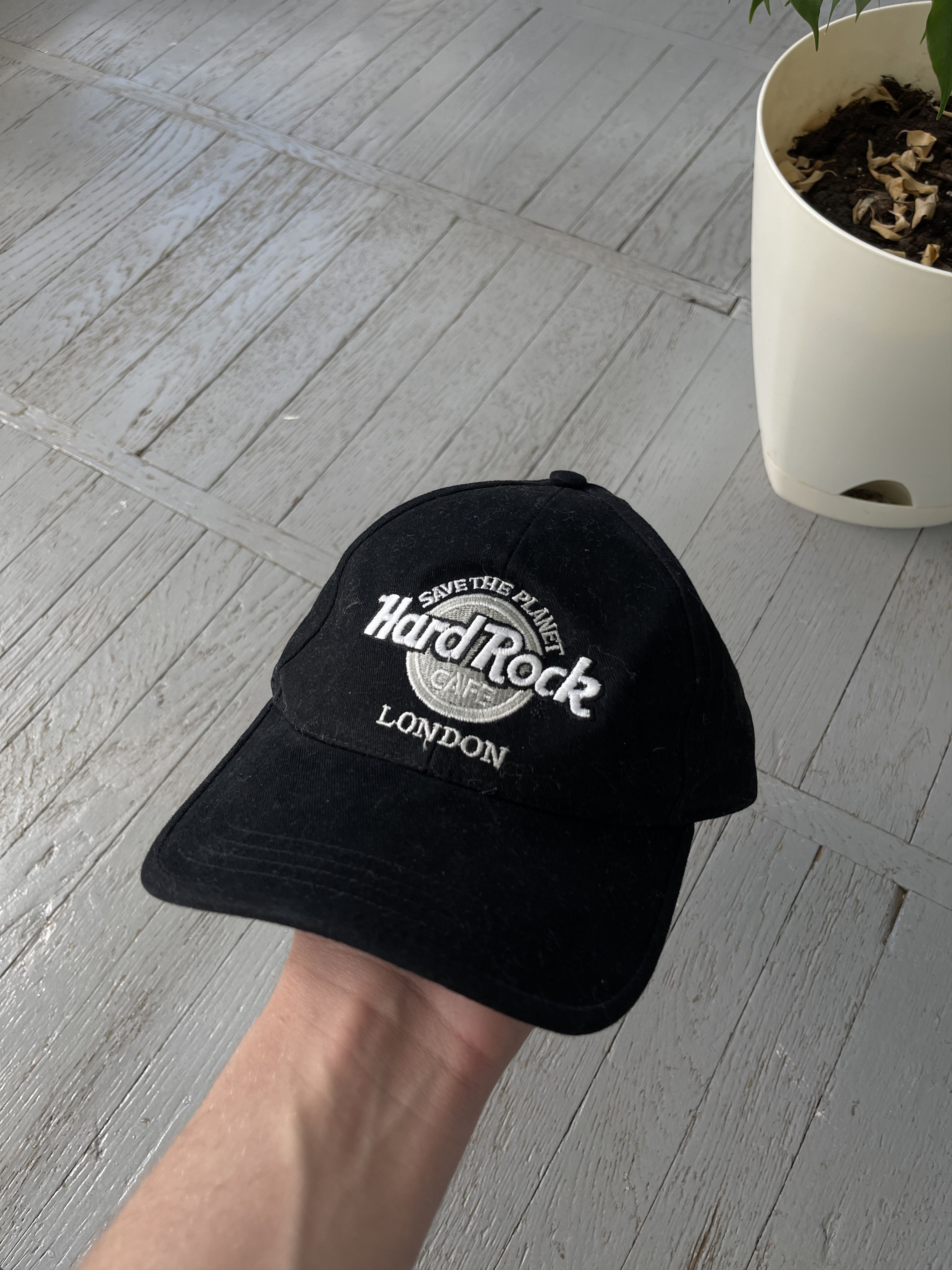 HARD ROCK CAFE Advertising Baseball Cap (One Size Fits All) cotton black type Vintage Second Hand