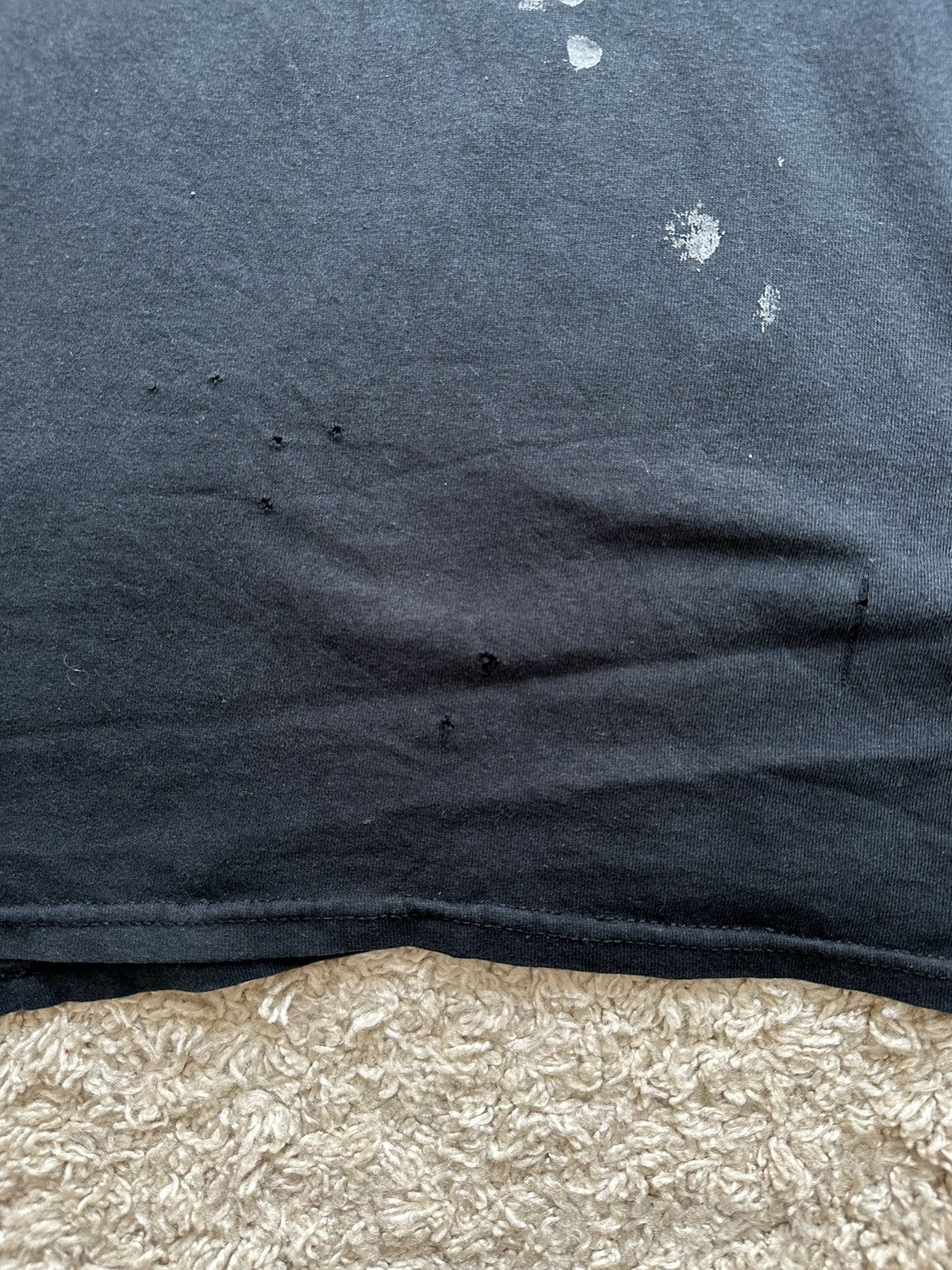 Halo HALO vintage t shirt trashed blue heavy cotton Size US L / EU 52-54 / 3 - 8 Thumbnail