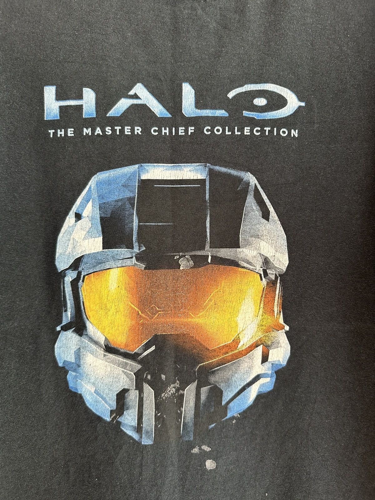 Halo HALO vintage t shirt trashed blue heavy cotton Size US L / EU 52-54 / 3 - 3 Thumbnail