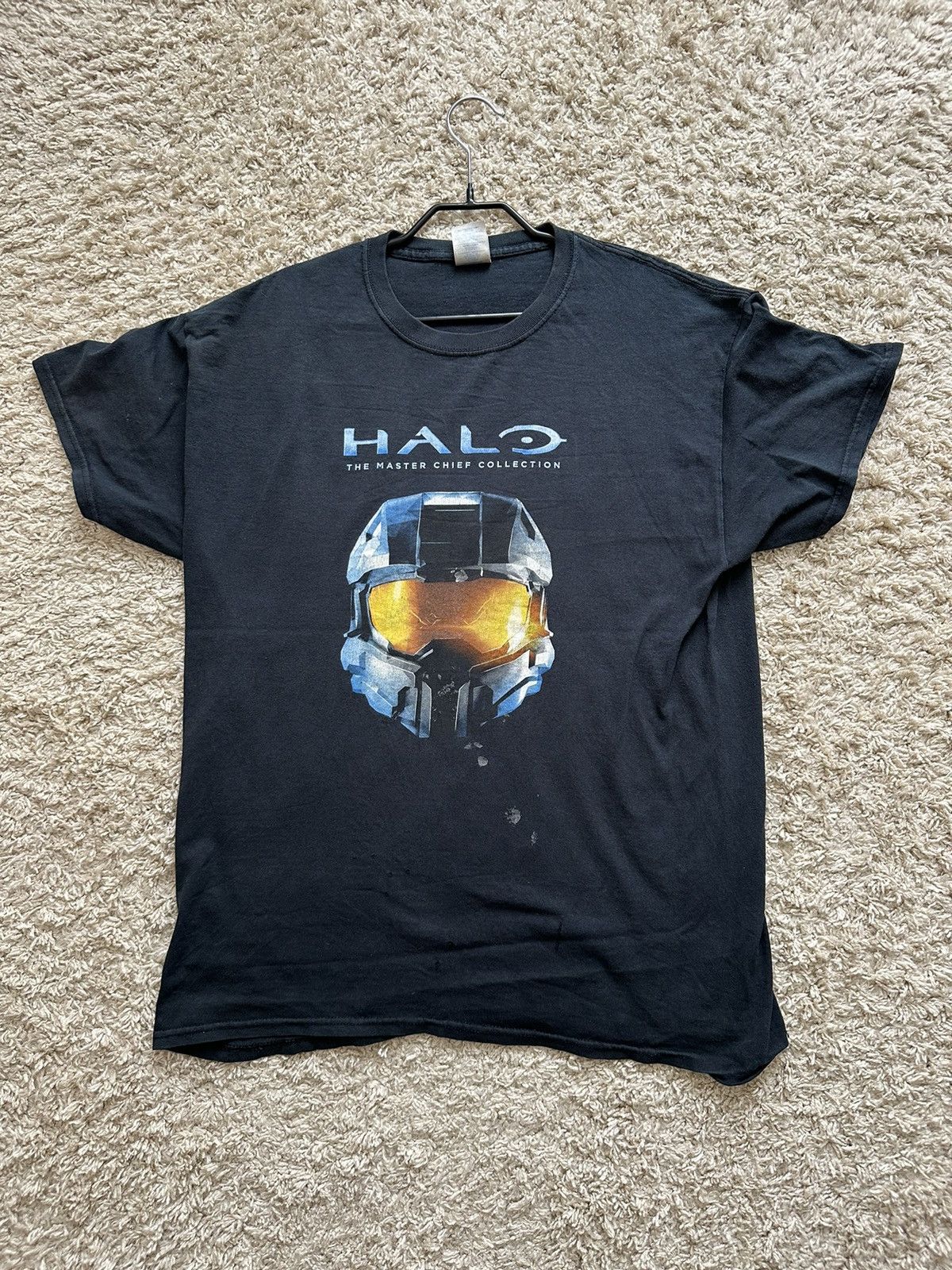 Halo HALO vintage t shirt trashed blue heavy cotton Size US L / EU 52-54 / 3 - 7 Thumbnail