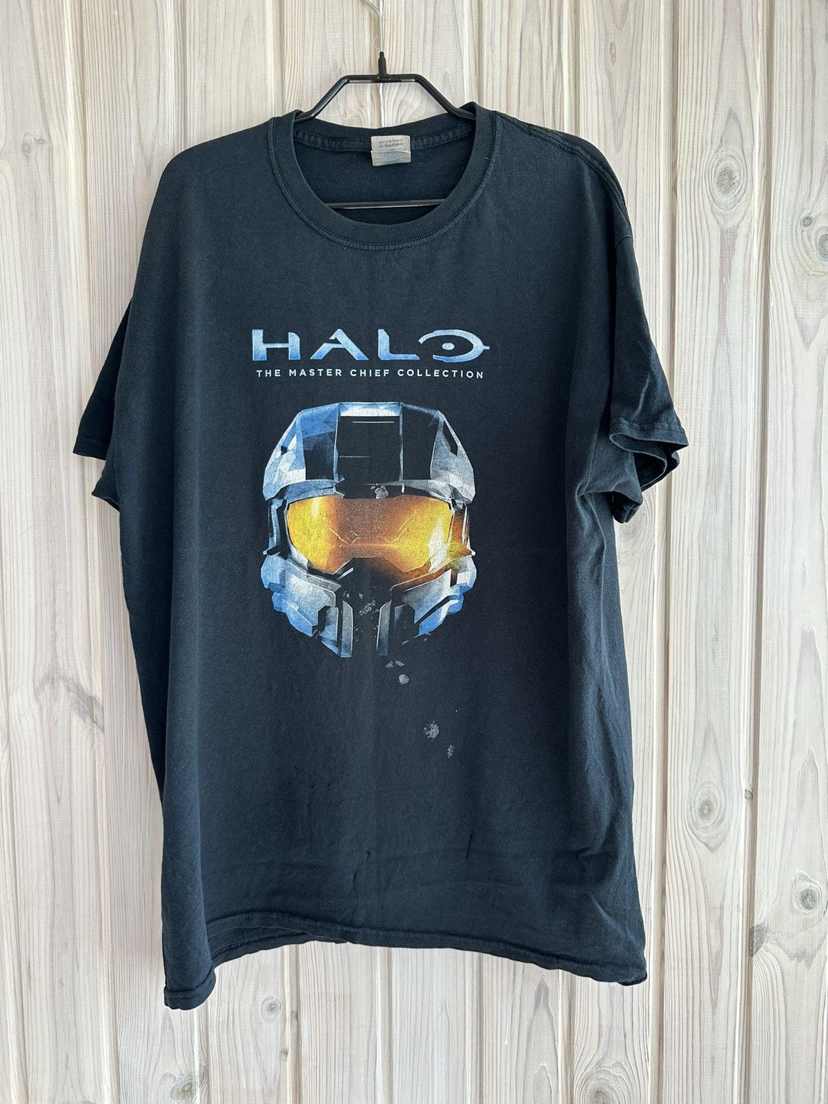 Halo HALO vintage t shirt trashed blue heavy cotton Size US L / EU 52-54 / 3 - 1 Thumbnail