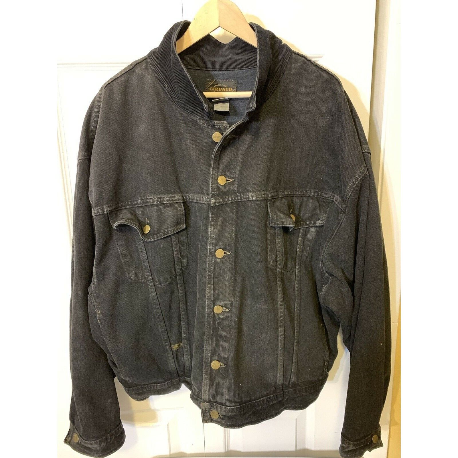 Marithe + Francois Girbaud Vtg Marithe Francois Girbaud denim jean Jacket Black Men’s Size US XL / EU 56 / 4 - 6 Thumbnail