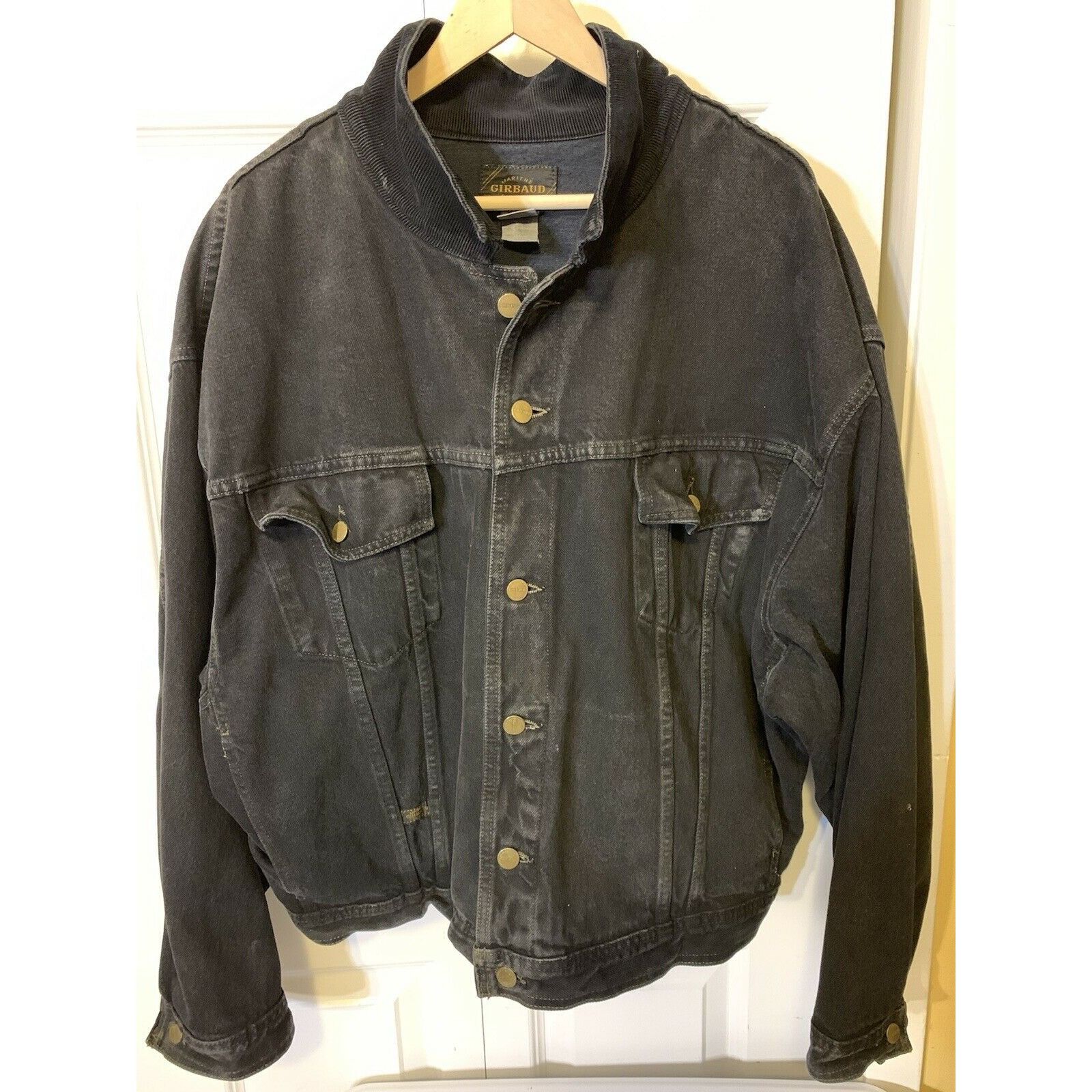 Marithe + Francois Girbaud Vtg Marithe Francois Girbaud denim jean Jacket Black Men’s Size US XL / EU 56 / 4 - 3 Thumbnail
