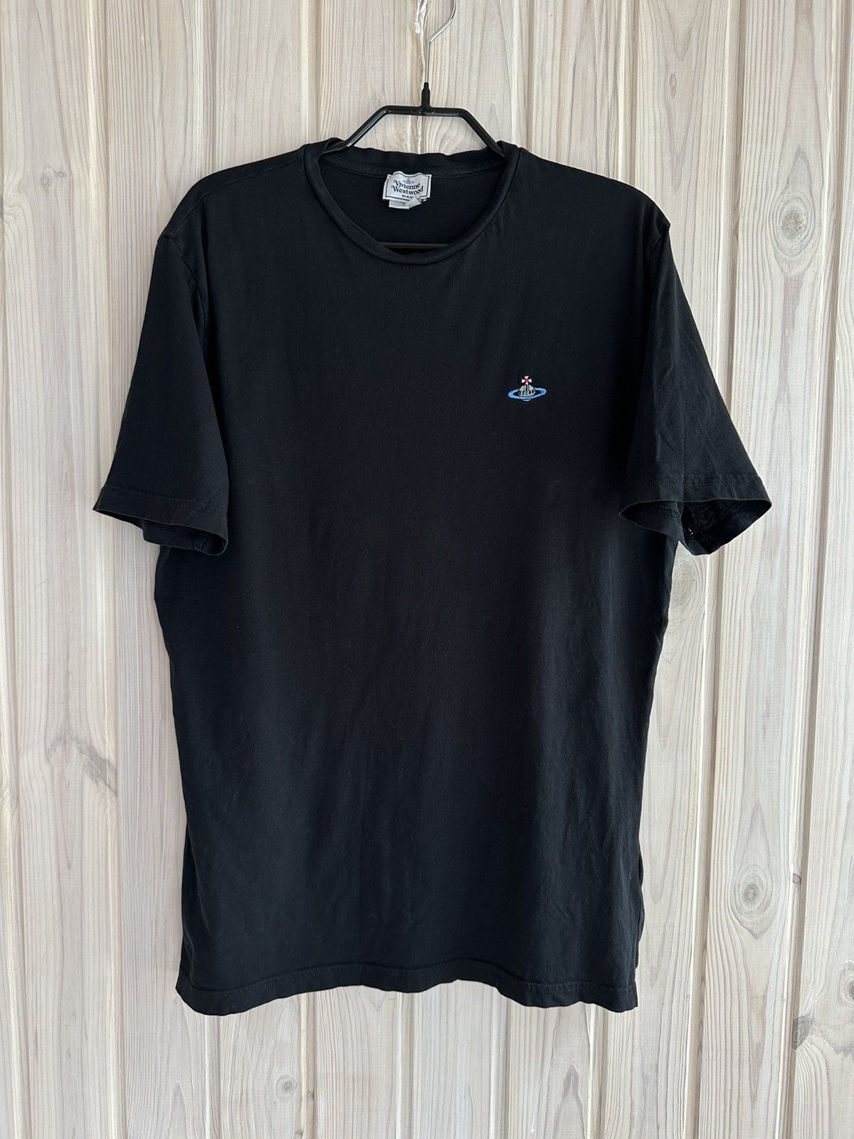 Vivienne Westwood Vivienne Westwood logo t shirt basic tee black Size US L / EU 52-54 / 3 - 1 Thumbnail