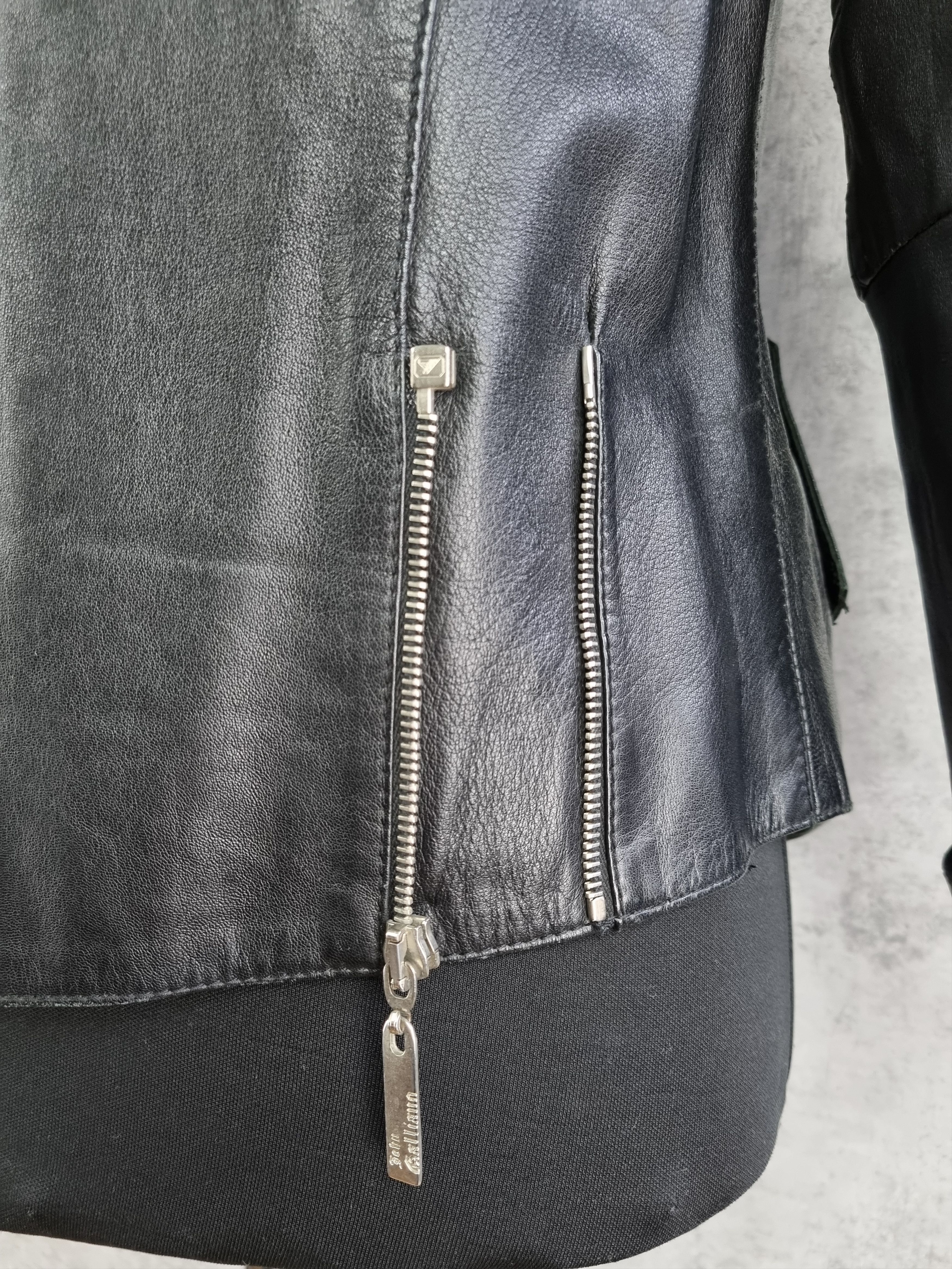 John Galliano Rare John Galliano Biker Leather Jacket Size US S / EU 44-46 / 1 - 22 Thumbnail