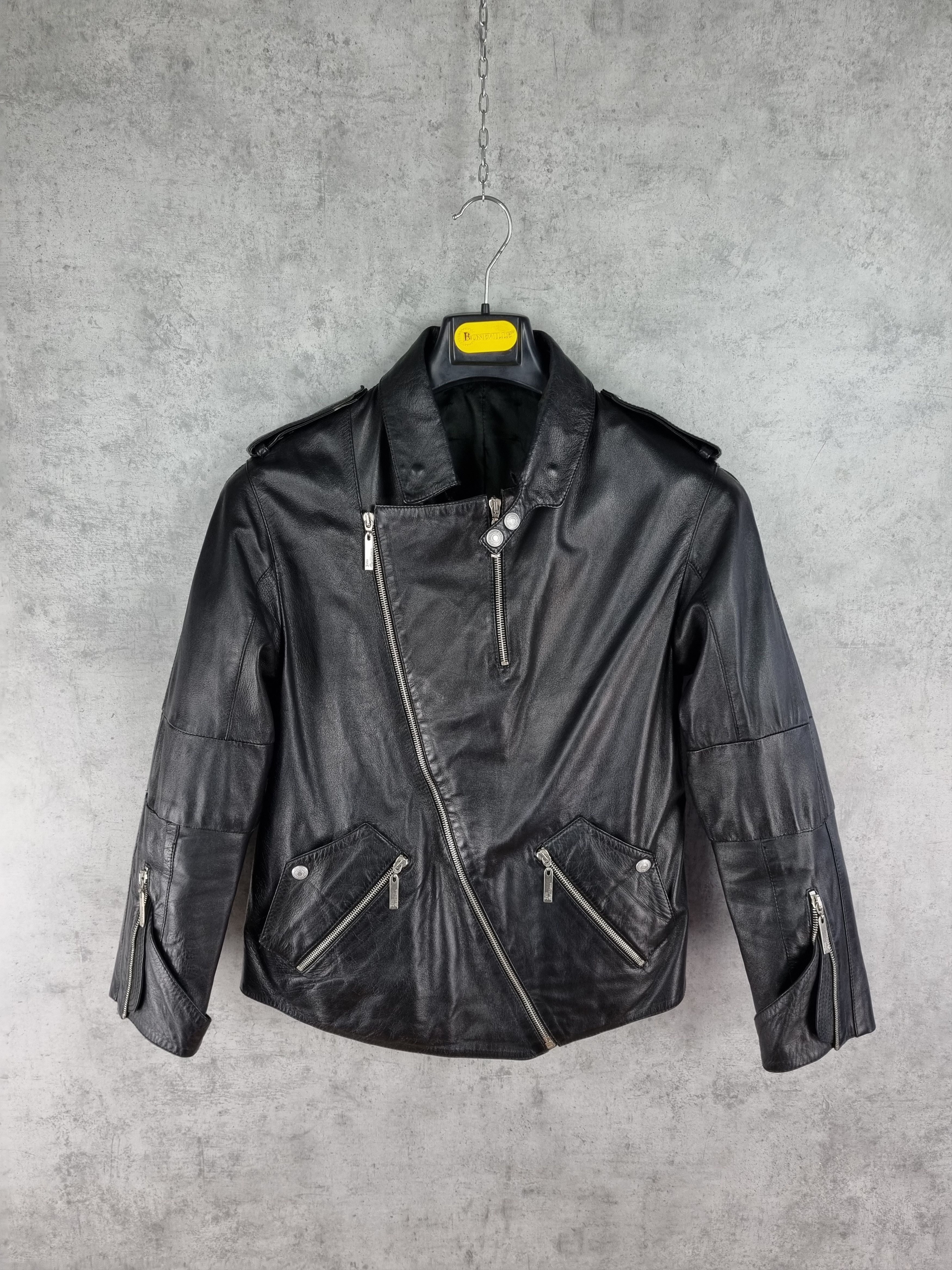 John Galliano Rare John Galliano Biker Leather Jacket Size US S / EU 44-46 / 1 - 5 Thumbnail