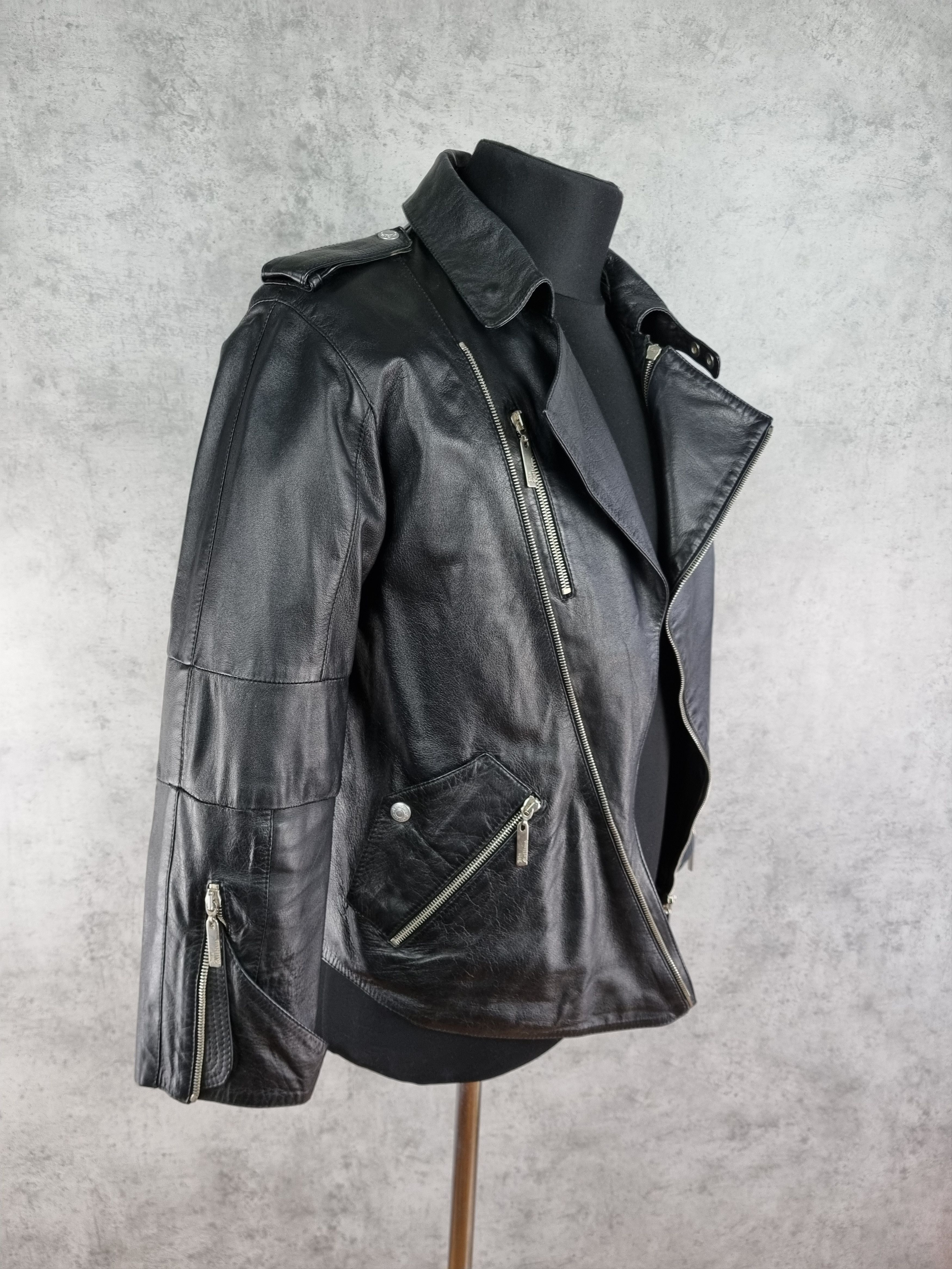 Rare John Galliano Biker Leather Jacket