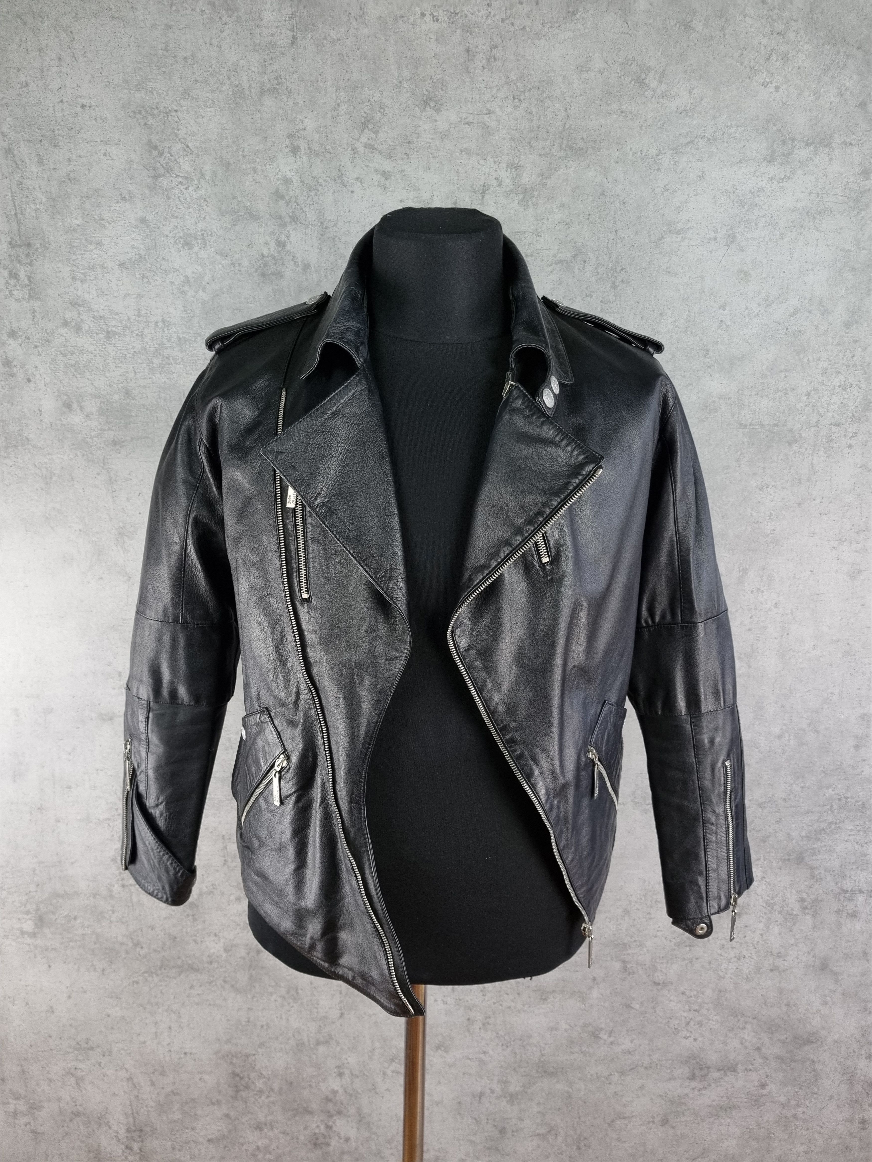 John Galliano Rare John Galliano Biker Leather Jacket Size US S / EU 44-46 / 1 - 6 Thumbnail