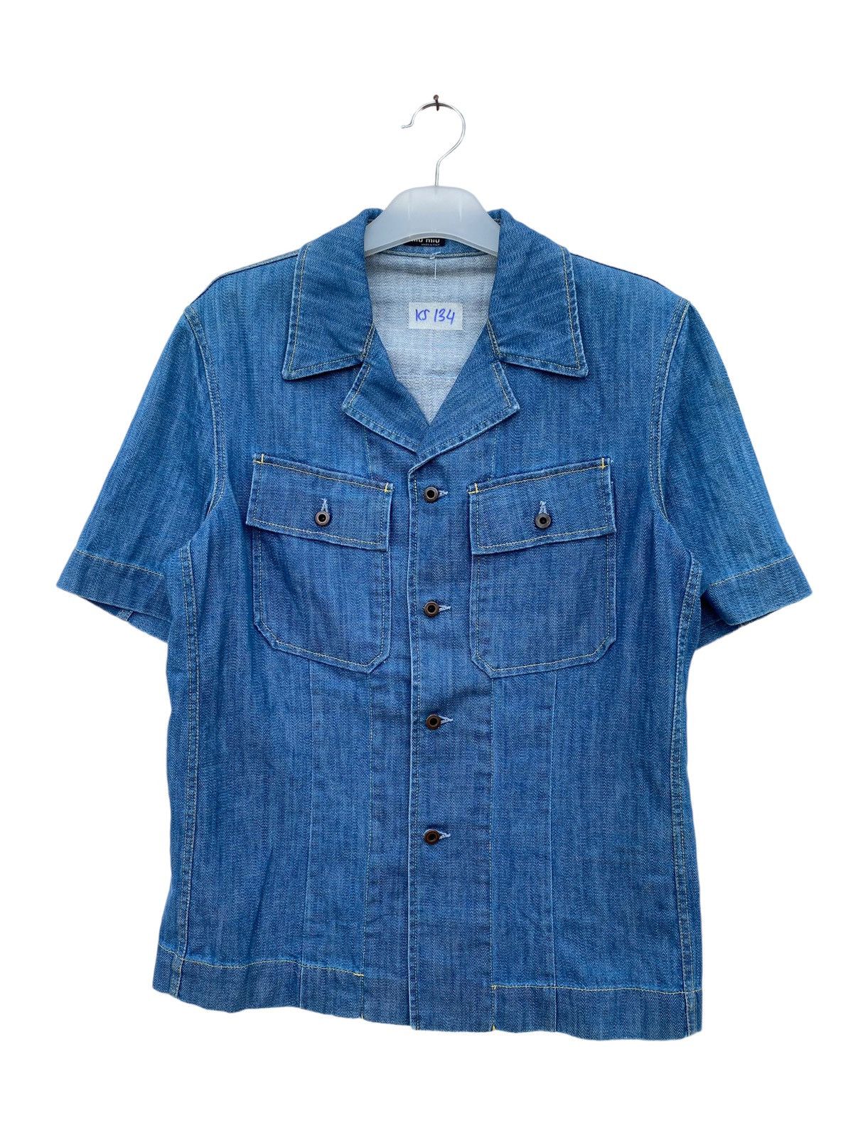 Miu Miu Broken Twill Denim Shirt