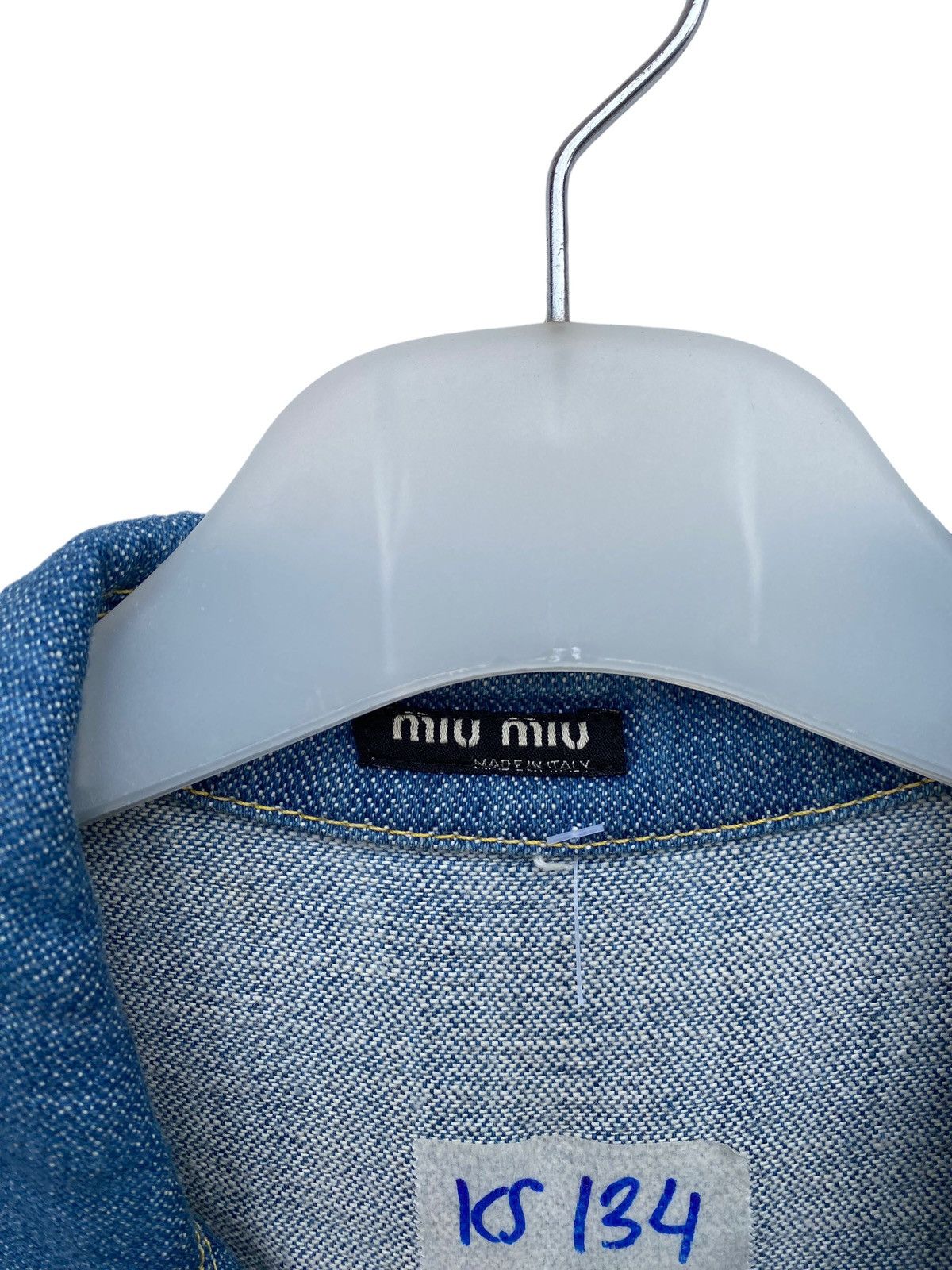 Miu Miu Miu Miu Broken Twill Denim Shirt Size US M / EU 48-50 / 2 - 7 Thumbnail