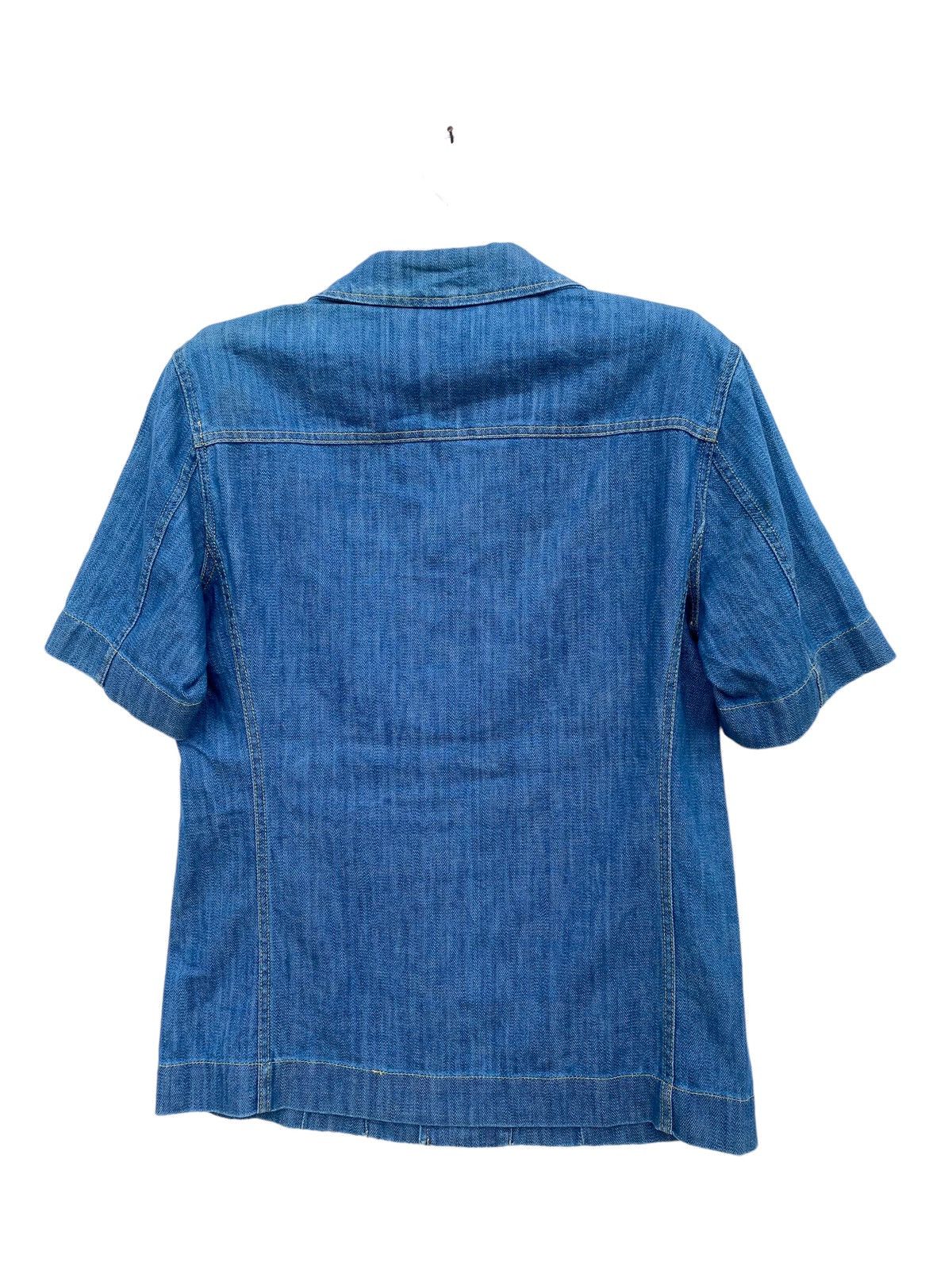 Miu Miu Miu Miu Broken Twill Denim Shirt Size US M / EU 48-50 / 2 - 2 Thumbnail