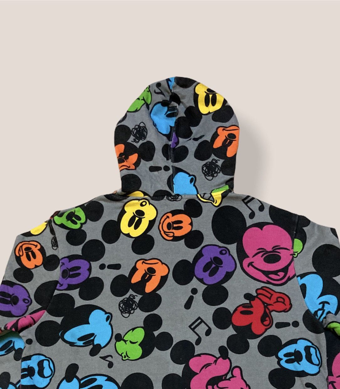 Disney MICKEY MOUSE FULLPRINT ZIPPER HOODIE Size US L / EU 52-54 / 3 - 5 Thumbnail